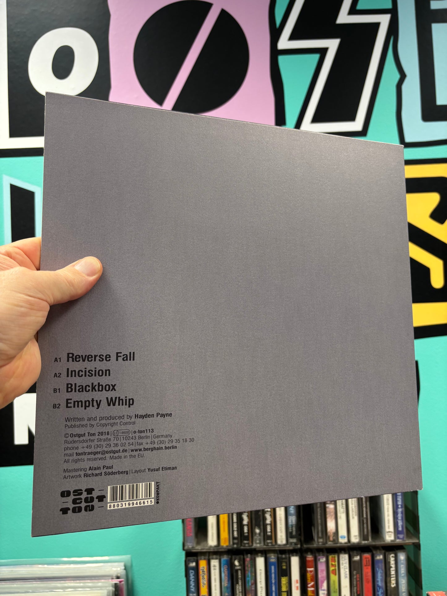 Phase Fatale: Reverse Fall, 12inch, Only pressing, Ostgut Ton, Germany 2018