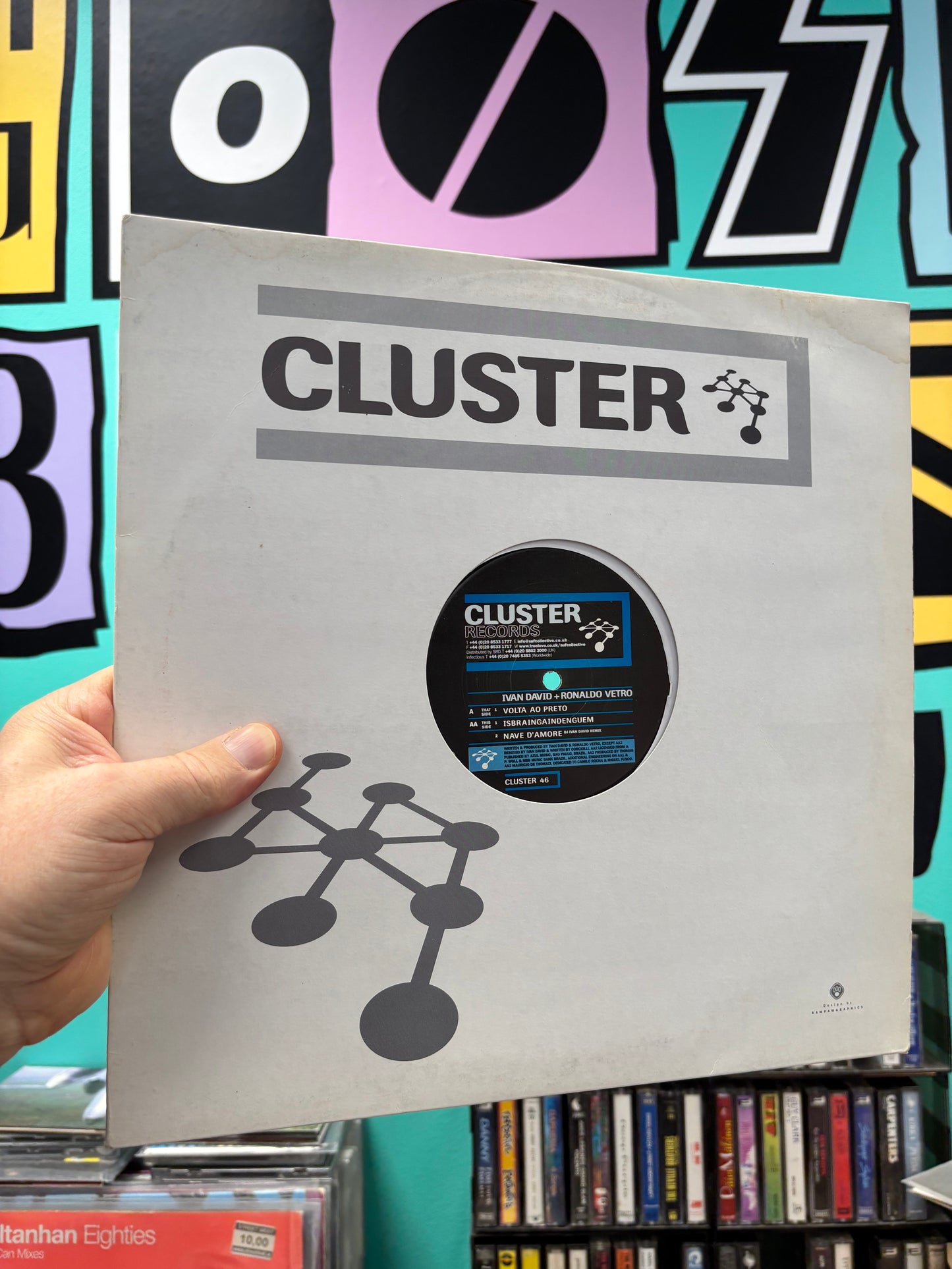 Ivan David + Ronaldo Vetro: Volta Ao Preto, 12inch, Only pressing, Cluster Records, UK 2001