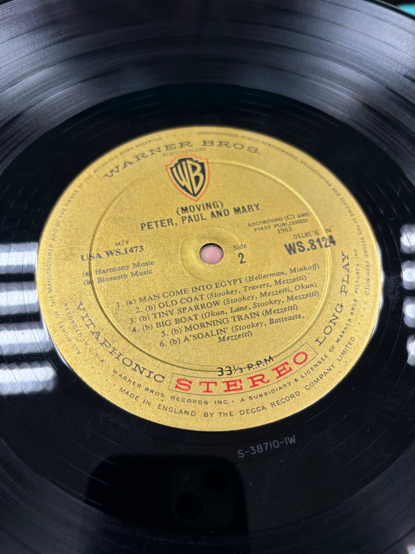 Peter, Paul & Mary: (Moving), LP, UK 1963