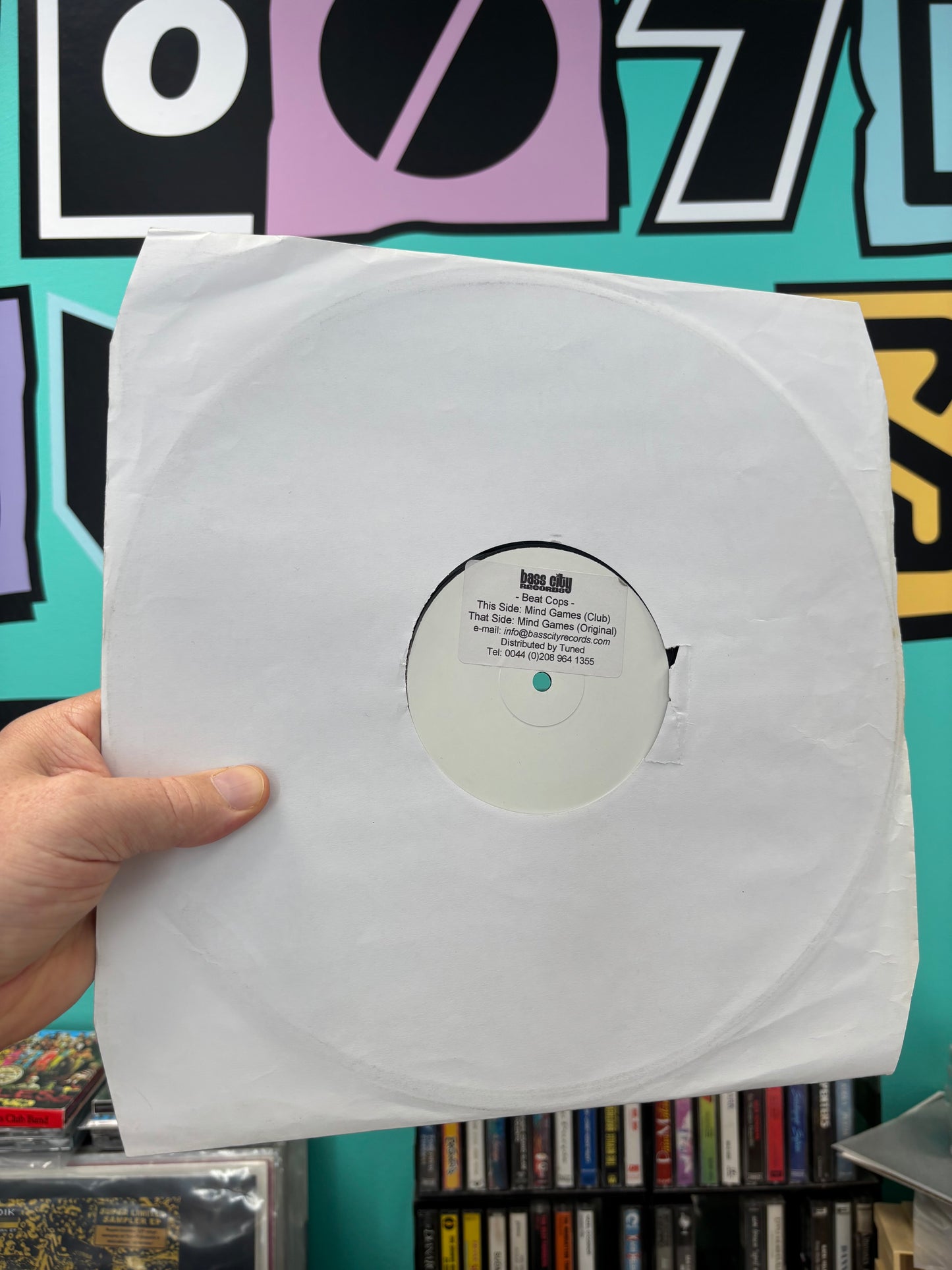 Beat Cops: Mind Games, 12inch, Only pressing, White label, Bass City Recordings, UK 2001