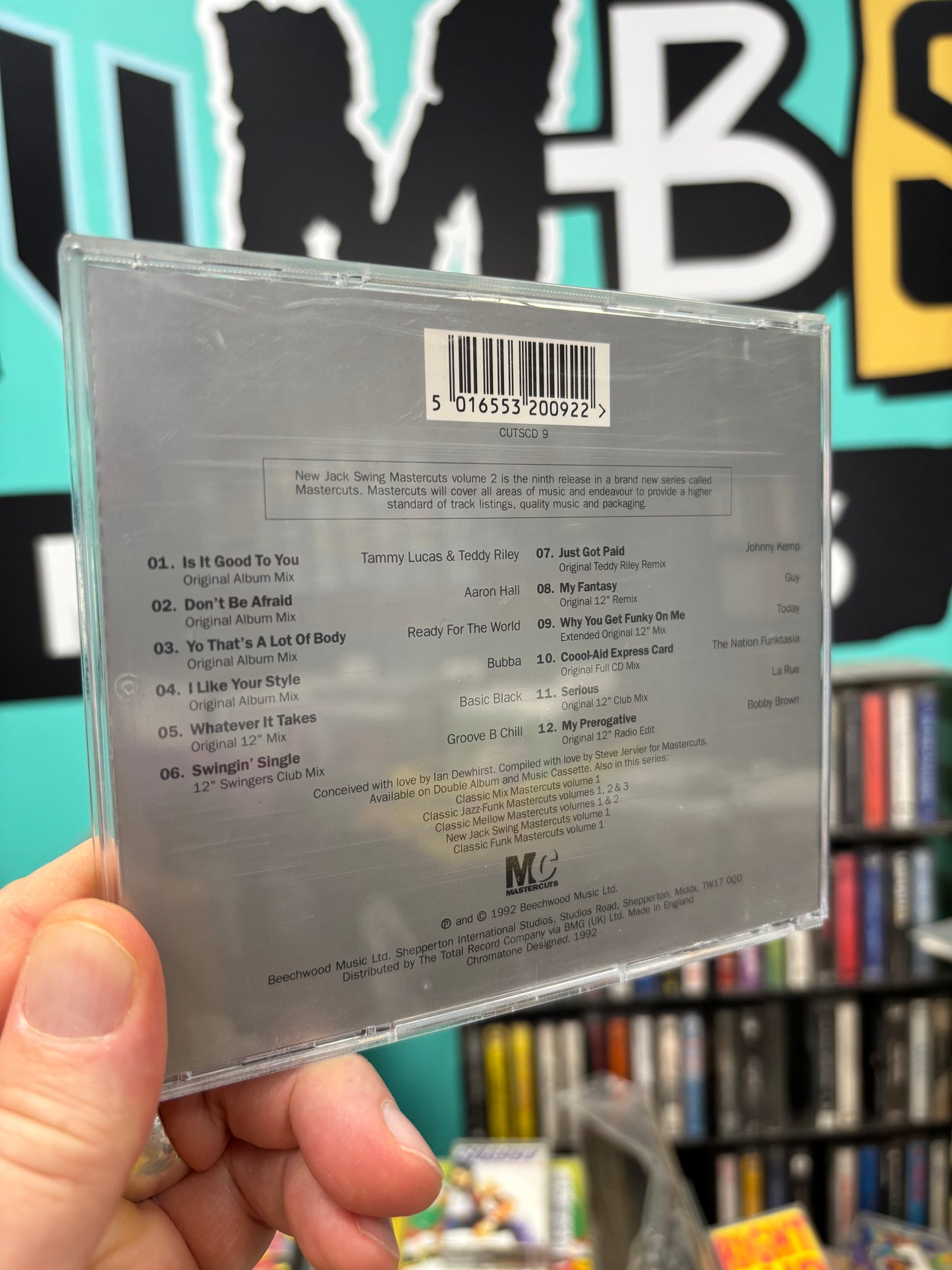 New Jack Swing Mastercuts Volume 2, CD, Only CD pressing, Mastercuts, UK 1992