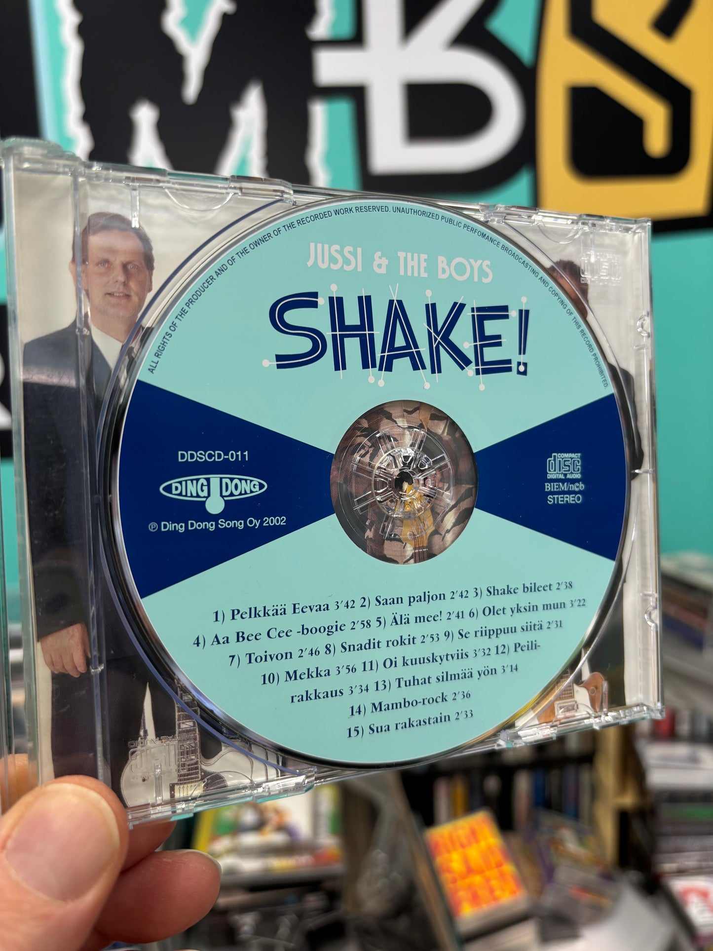 Jussi & The Boys: Shake!, CD, Only pressing, Ding Dong, Finland 2002