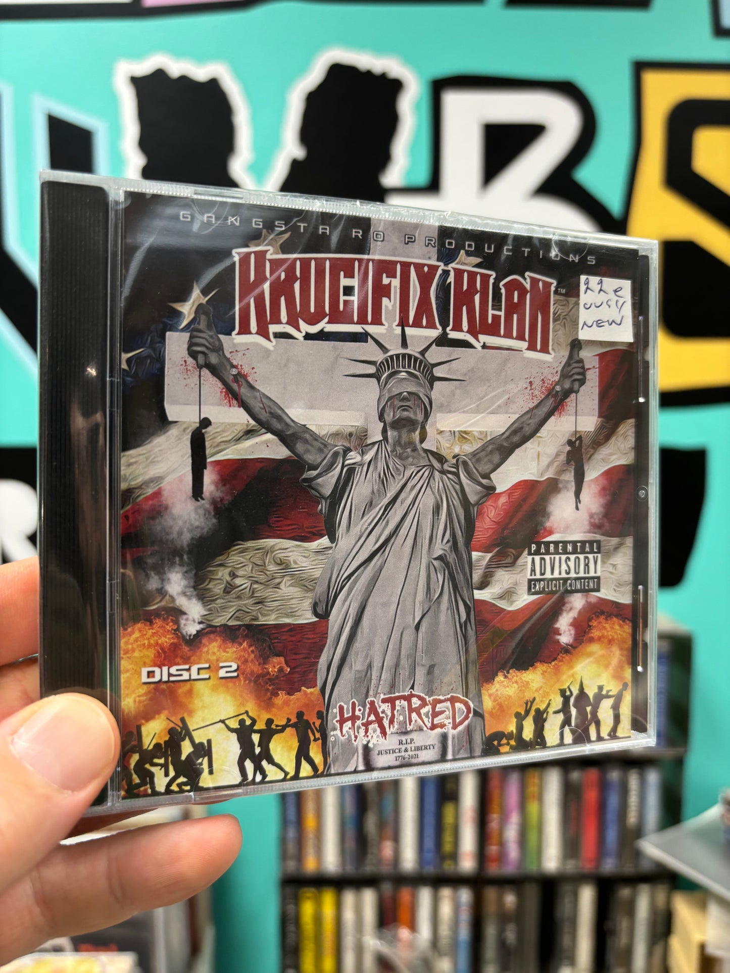 HULLU VARASTOALE -20%‼️‼️‼️Krucifix Klan: Hatred, Only pressing, CDr, Gangsta Ro Productions, US 2021