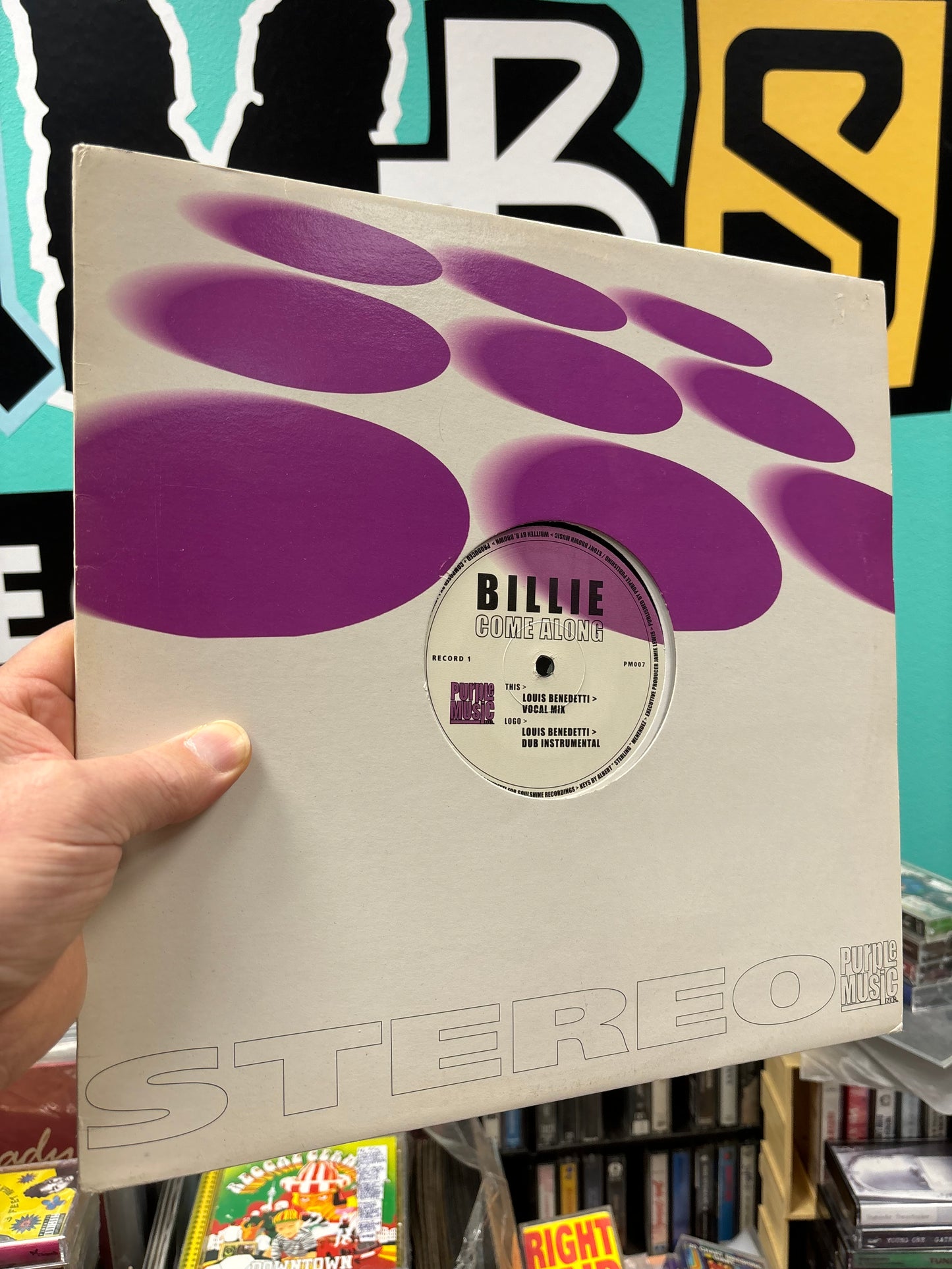 Billie: Come Along, 12inch, Only official pressing, Purple Music, Switzerland 2001