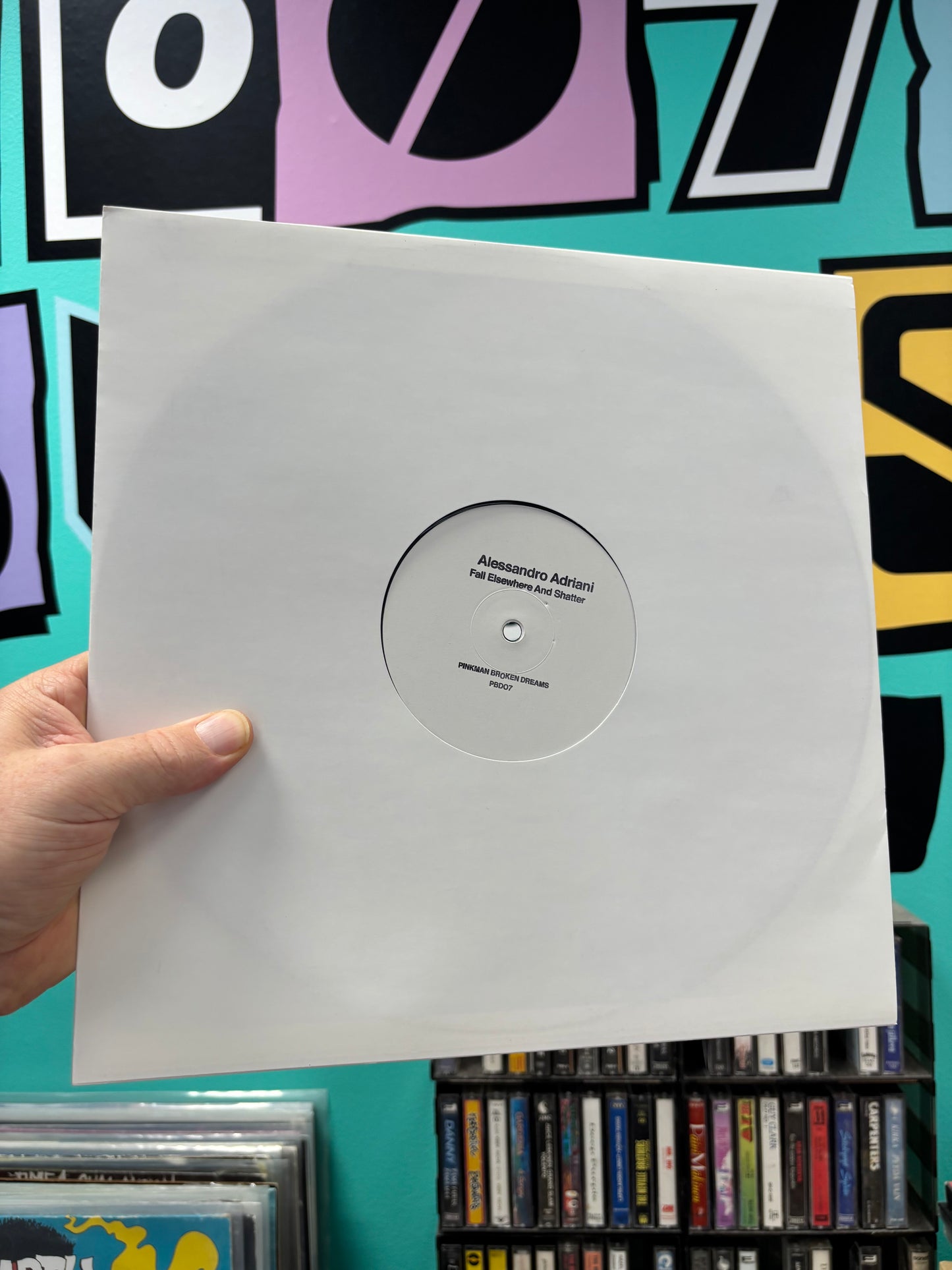 Alessandro Adriani: Fall Elsewhere And Shatter, 12inch, 1st pressing, Pinkman, Netherlands 2017