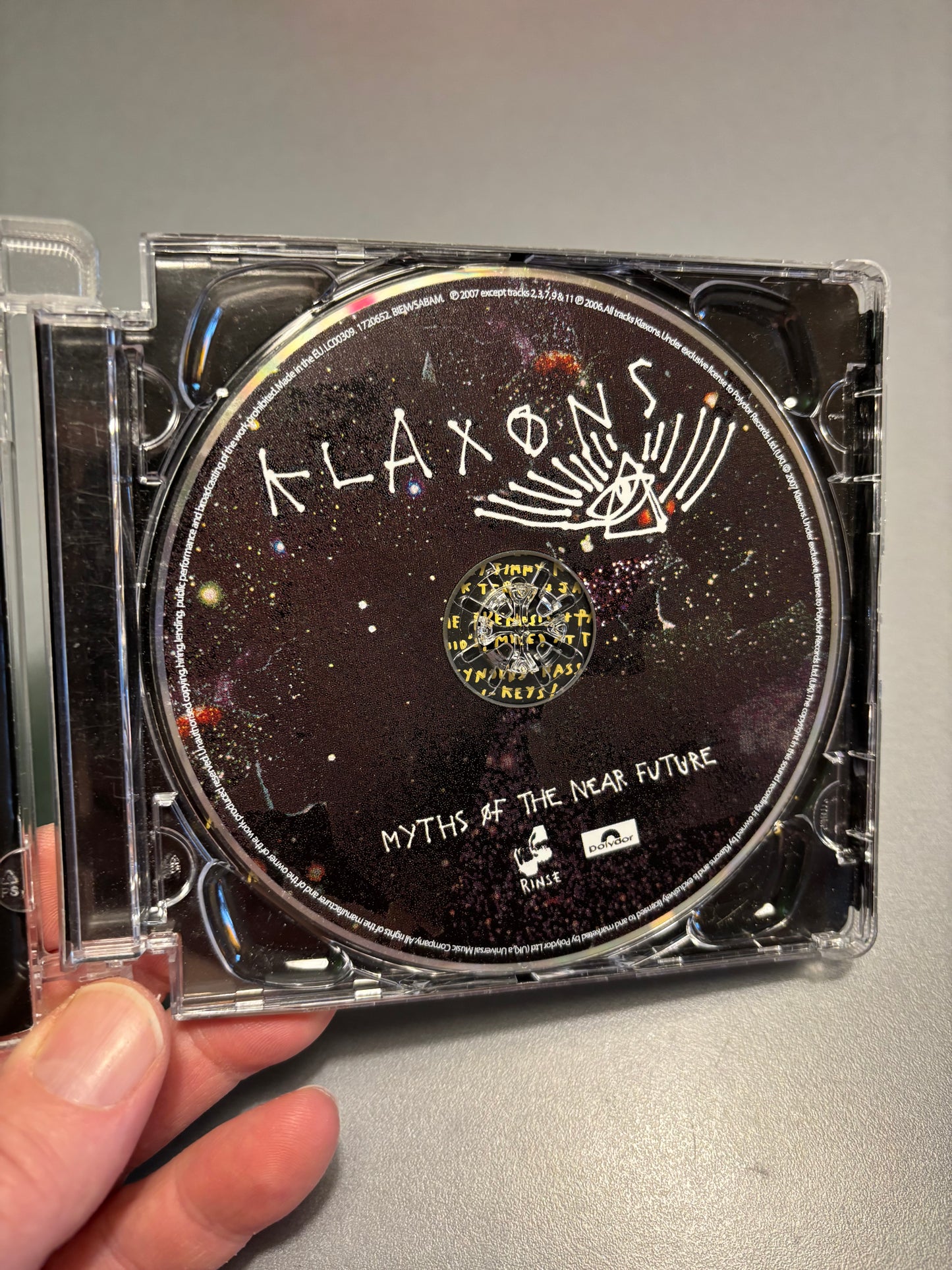 Klaxons: Myths Of The Near Future, CD, Super Jewel Box, Polydor, Rinse, Europe 2007