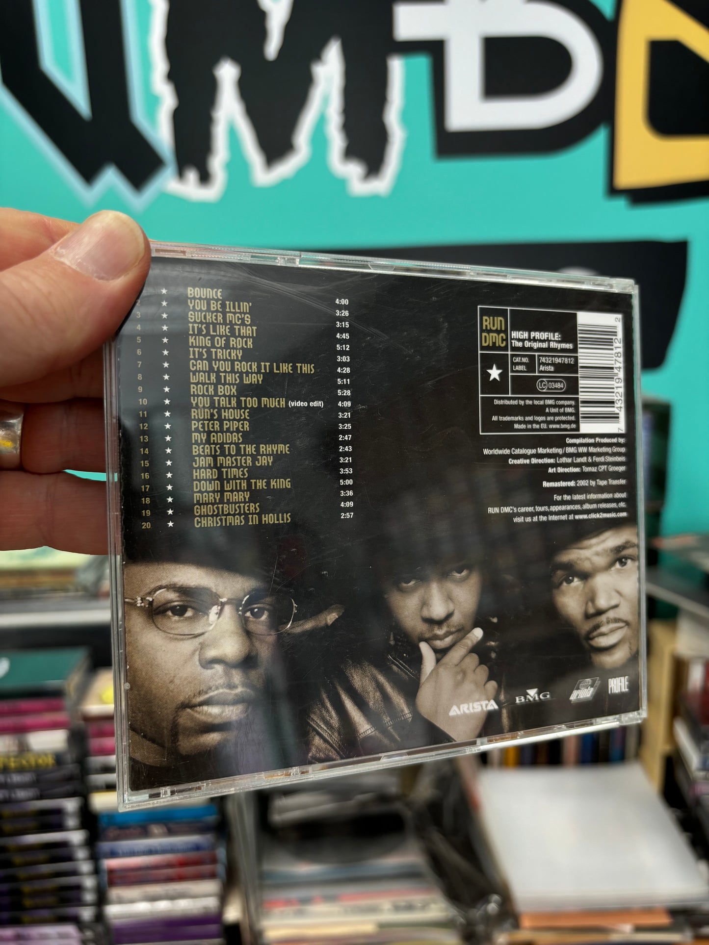 Run DMC - High Profile: The Original Rhymes, CD, remastered, Arista, BMG, Ariola, Profile Records, Europe 2002