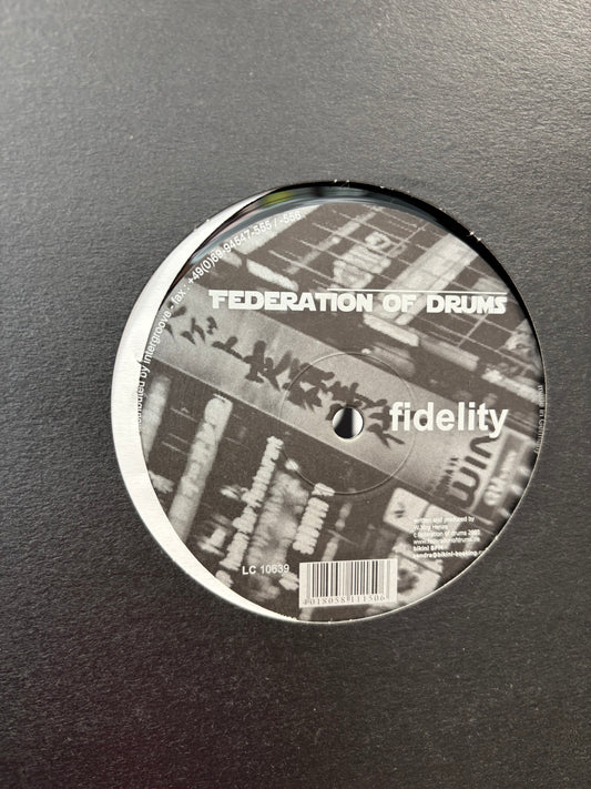 WJ Henze: Fidelity, 12inch, Only official pressing, Federation Of Drums, Germany 2005