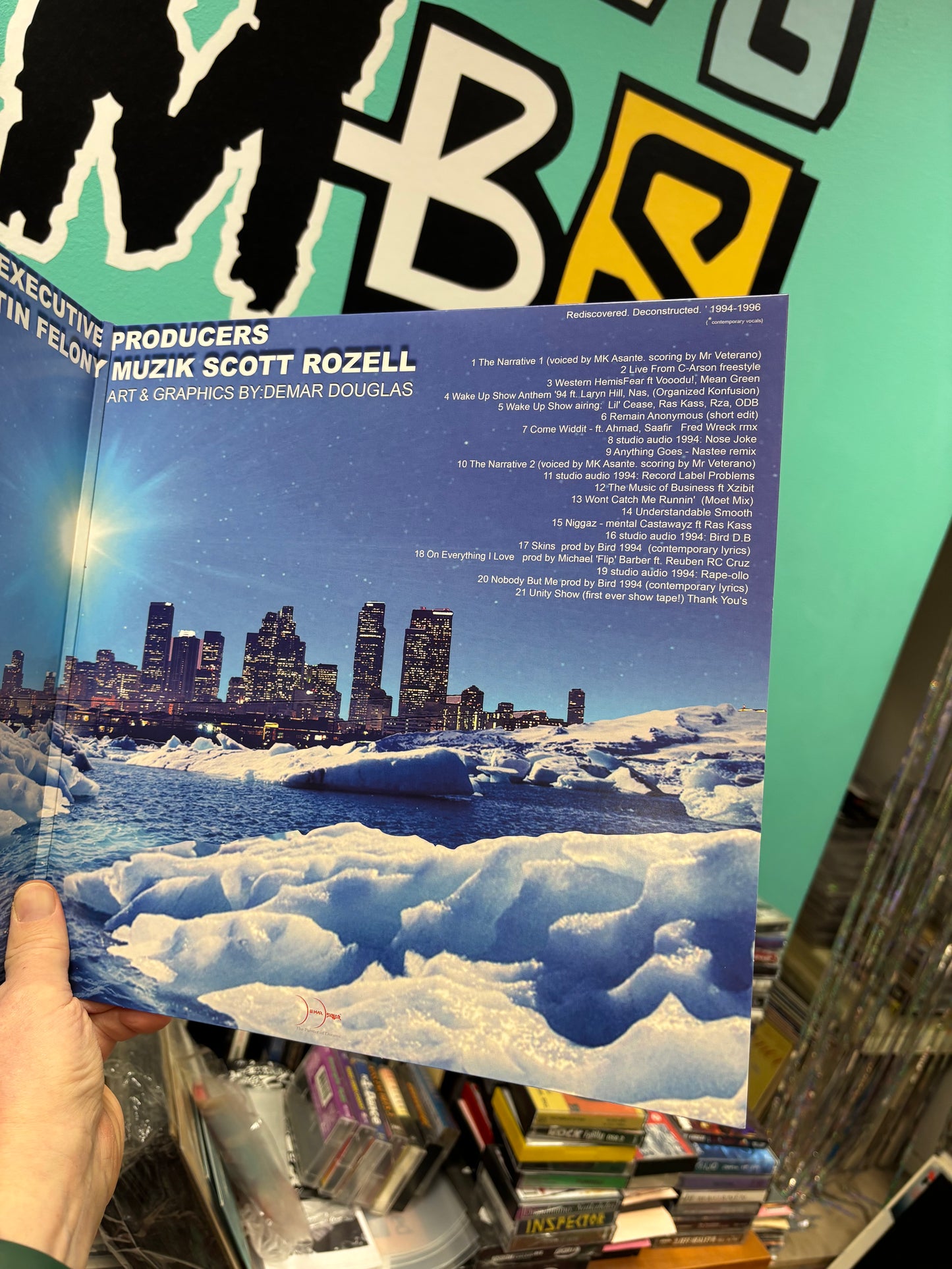 Ras Kass: Soul On Ice - Revisited, 20th Anniversary Edition, 2LP, gatefold, blue/white splatter, CD, Inlay, Limited Edition, Blackhouse Records, US 2016