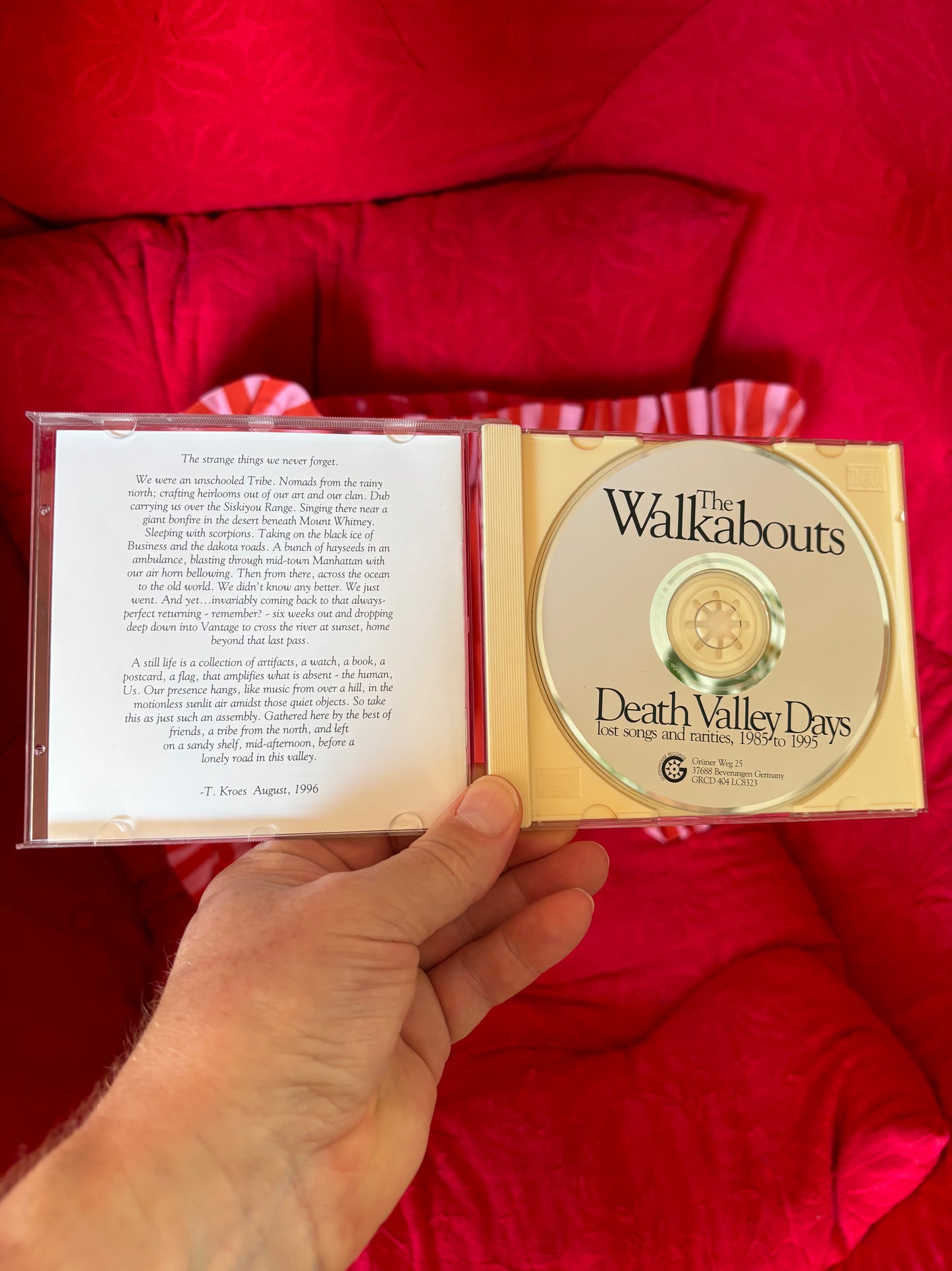 The Walkabouts: Death Valley Days (Lost Songs And Rarities, 1985 To 1995), CD, 1st pressing, Glitterhouse Records, Europe 1997