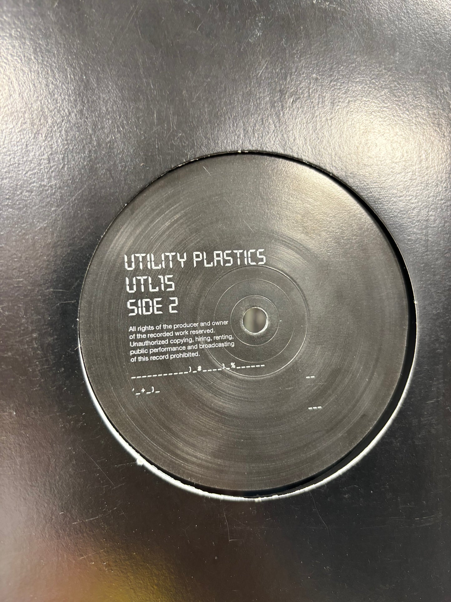 Richard Turner: Utility Plastics Vol. 15, 12inch, Only pressing, Utility Plastics, UK 2003