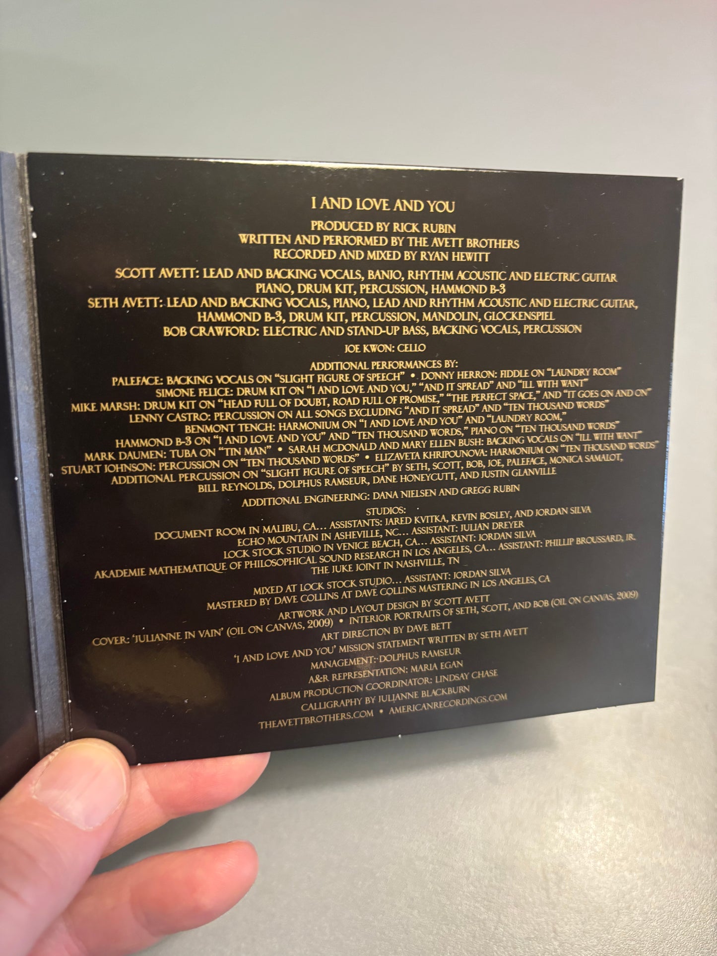 The Avett Brothers, CD, O-Card, American Records, Sony Music, Europe 2009