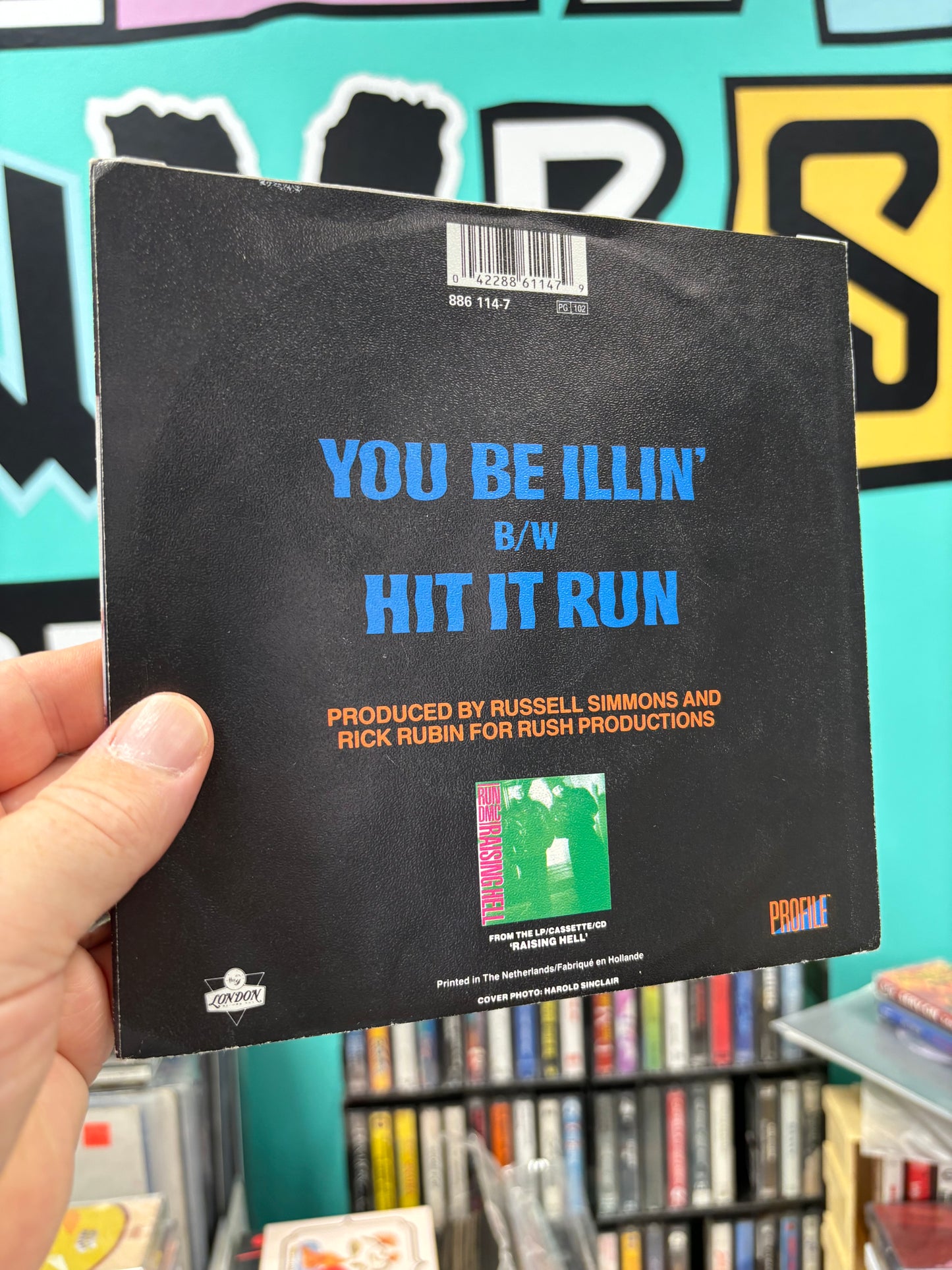 Run-DMC: You Be Illin’/Hit It Run, 7inch, Profile Records, Netherlands 1986