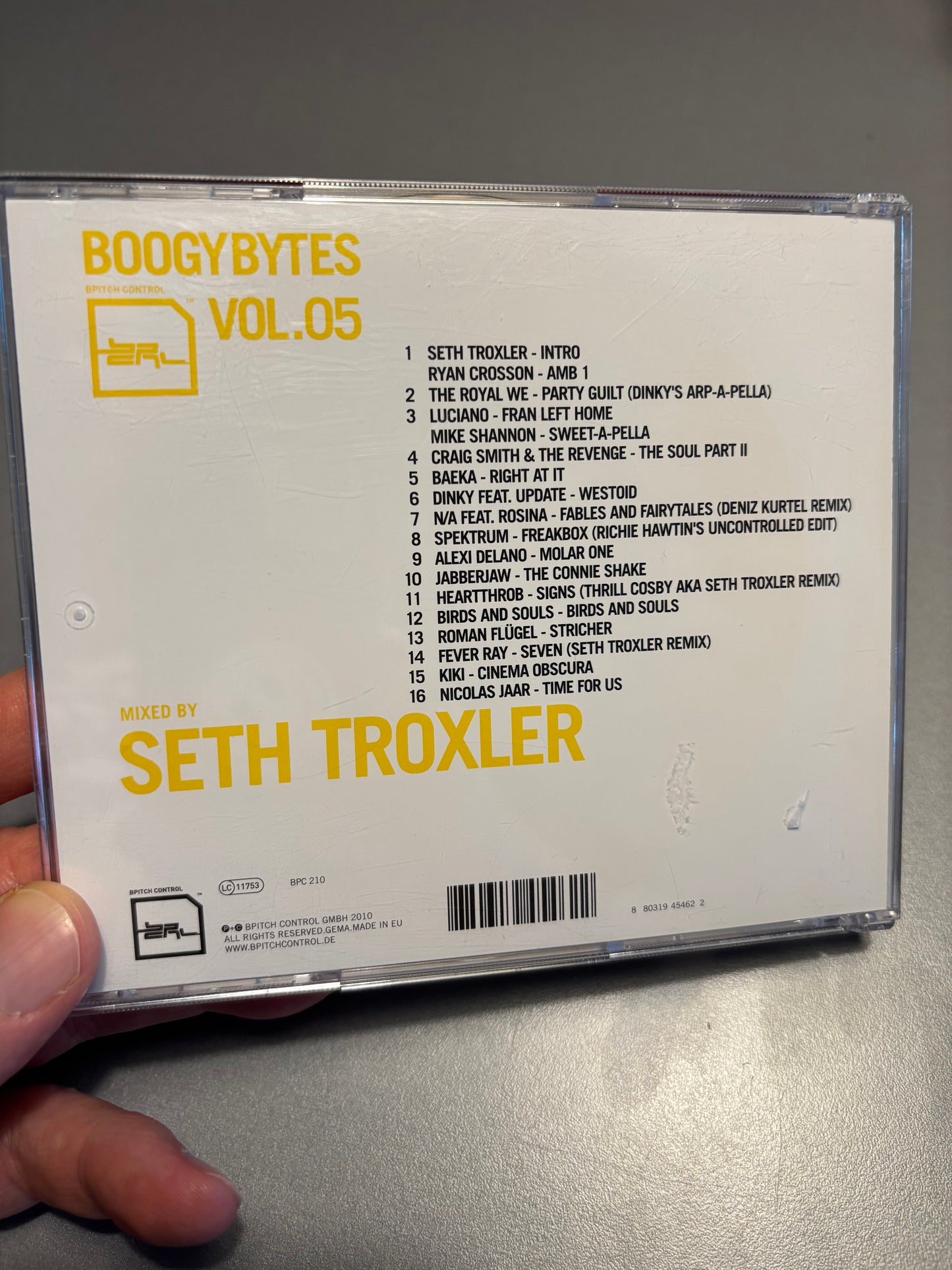 Seth Troxler: Boogybytes Vol.05, CD, 1st pressing, BPitch Control, Germany 2010
