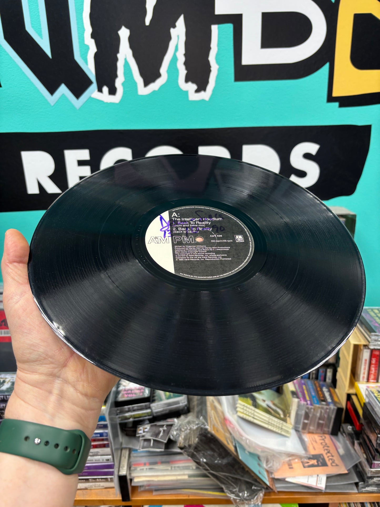 Intelligent Hoodlum: Back To Reality, 12inch, A&M PM, A&M Records, UK 1990