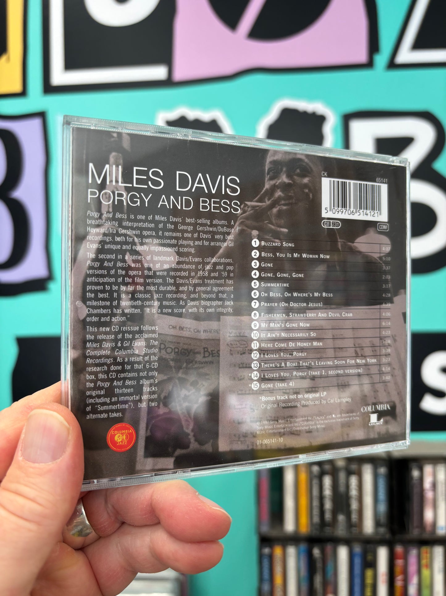 Miles Davis: Porgy and Bess, CD, reissue, remastered, Columbia, Legacy, Europe 1997