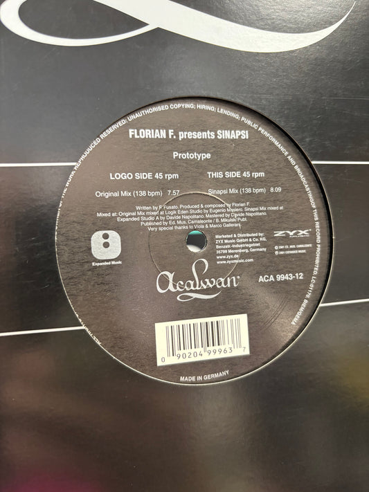 Florian F: Prototype, 12inch, Acalwan, Germany 2001
