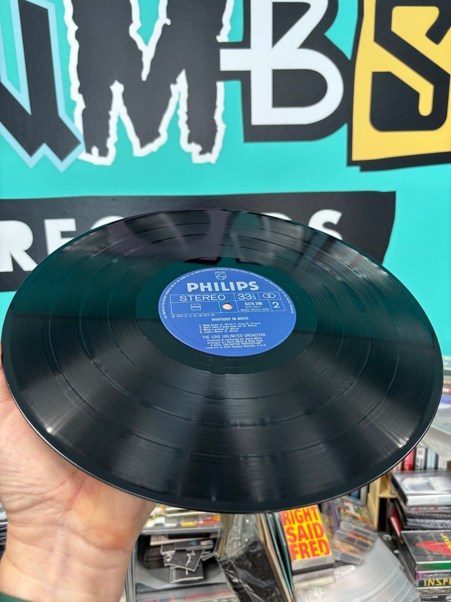 The Love Unlimited Orchestra: Rhapsody In White, reissue, Philips, Netherlands 1974