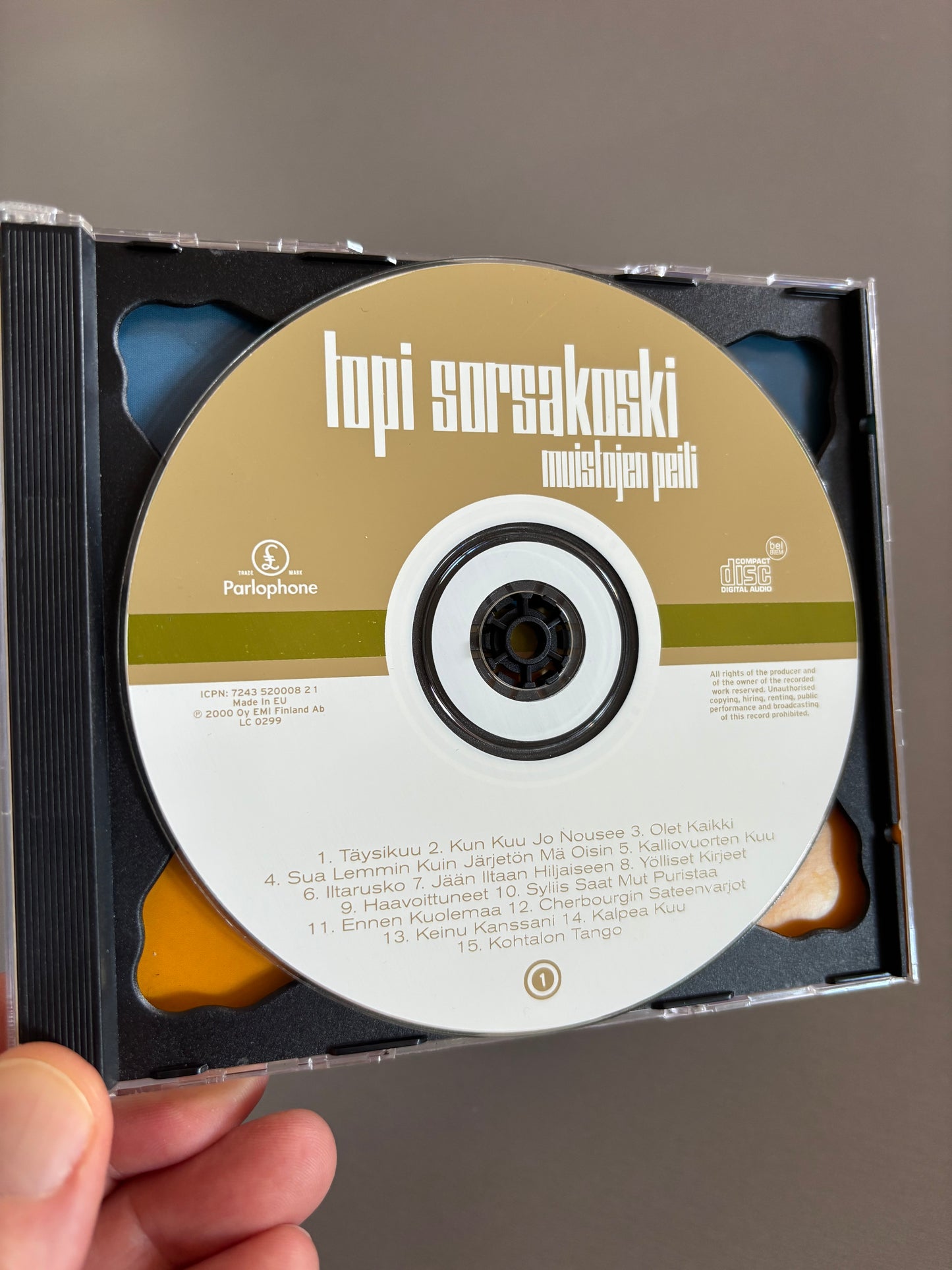 Topi Sorsakoski: Muistojen Peili, 2CD, Compilation, Only pressing, Parlophone, Finland 2000