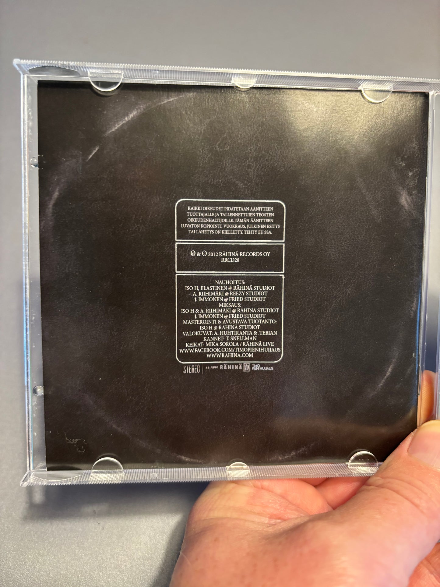 Timo Pieni Huijaus: Kaikki Loppuu, CD, Only pressing, Rähinä Records, Finland 2012