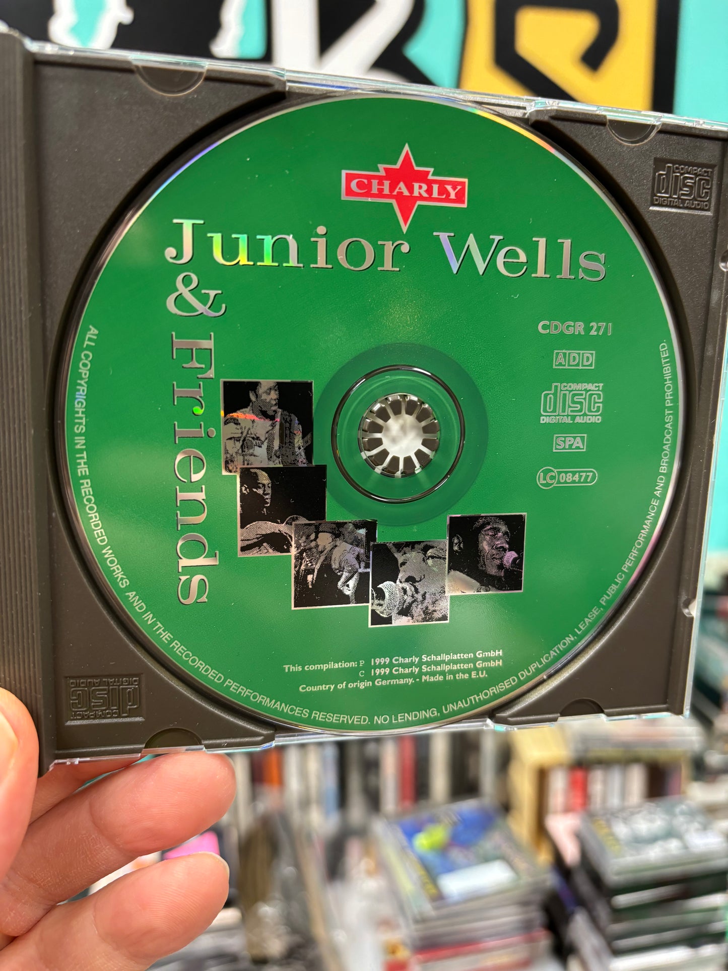 Junior Wells: Junior Wells & Friends, CD, Only pressing, Europe 1999