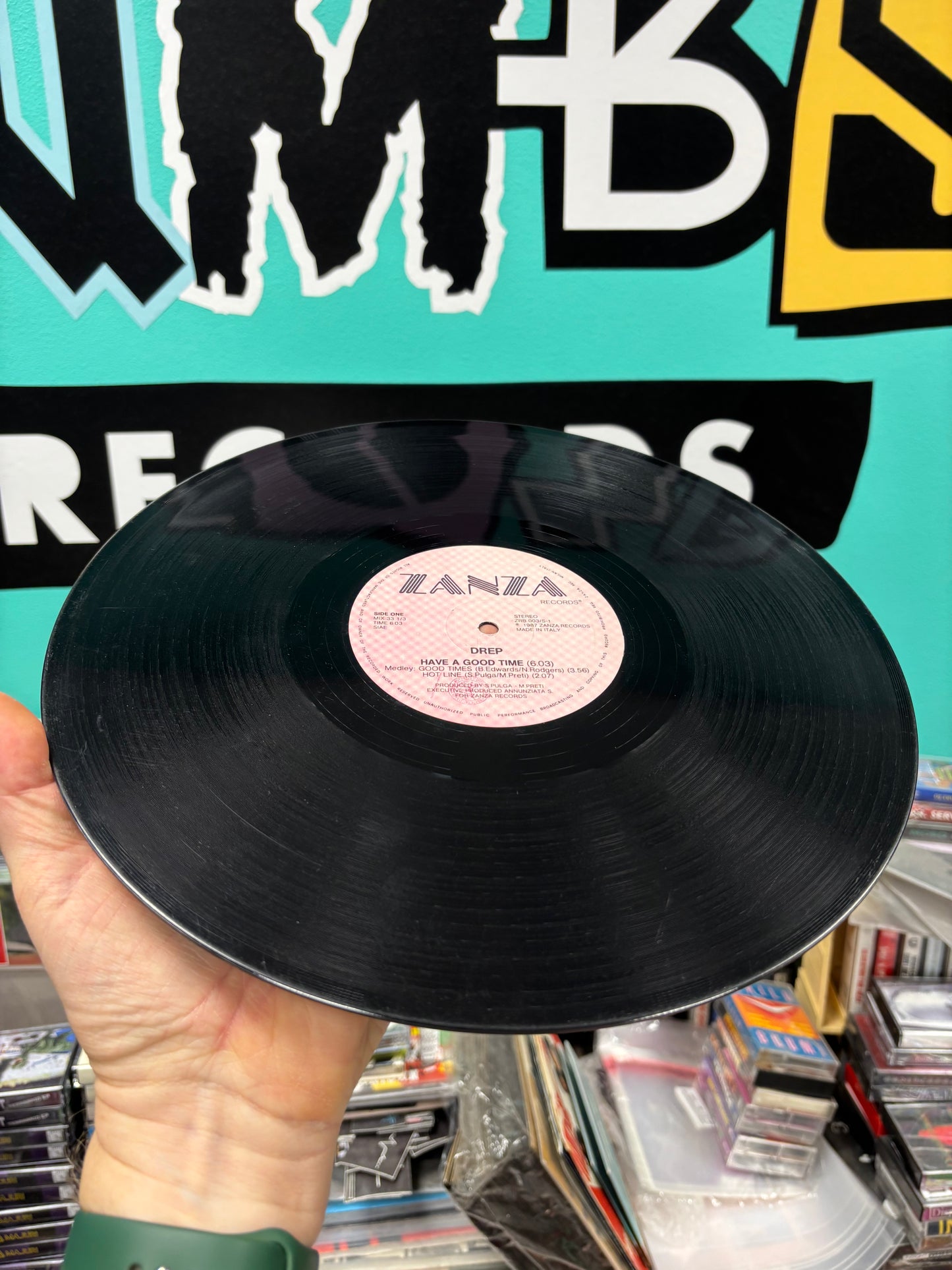 Drep: Have A Good Time, 12inch, 1st pressing, Zanza Records, Italy 1987