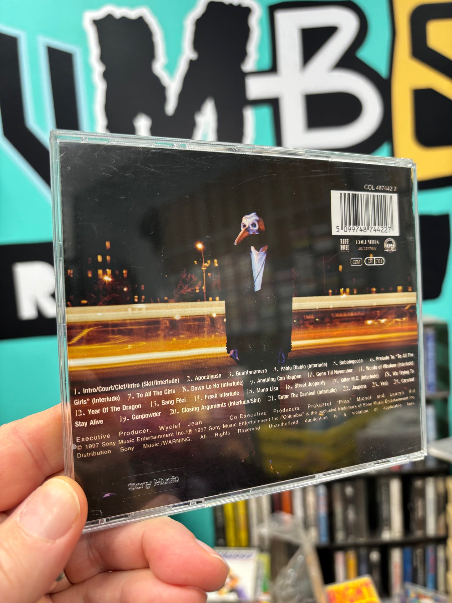 Wyclef Jean: The Carnival, CD, reissue, Ruffhouse Records, Columbia, Refugee Camp Entertainment, Europe 1997?