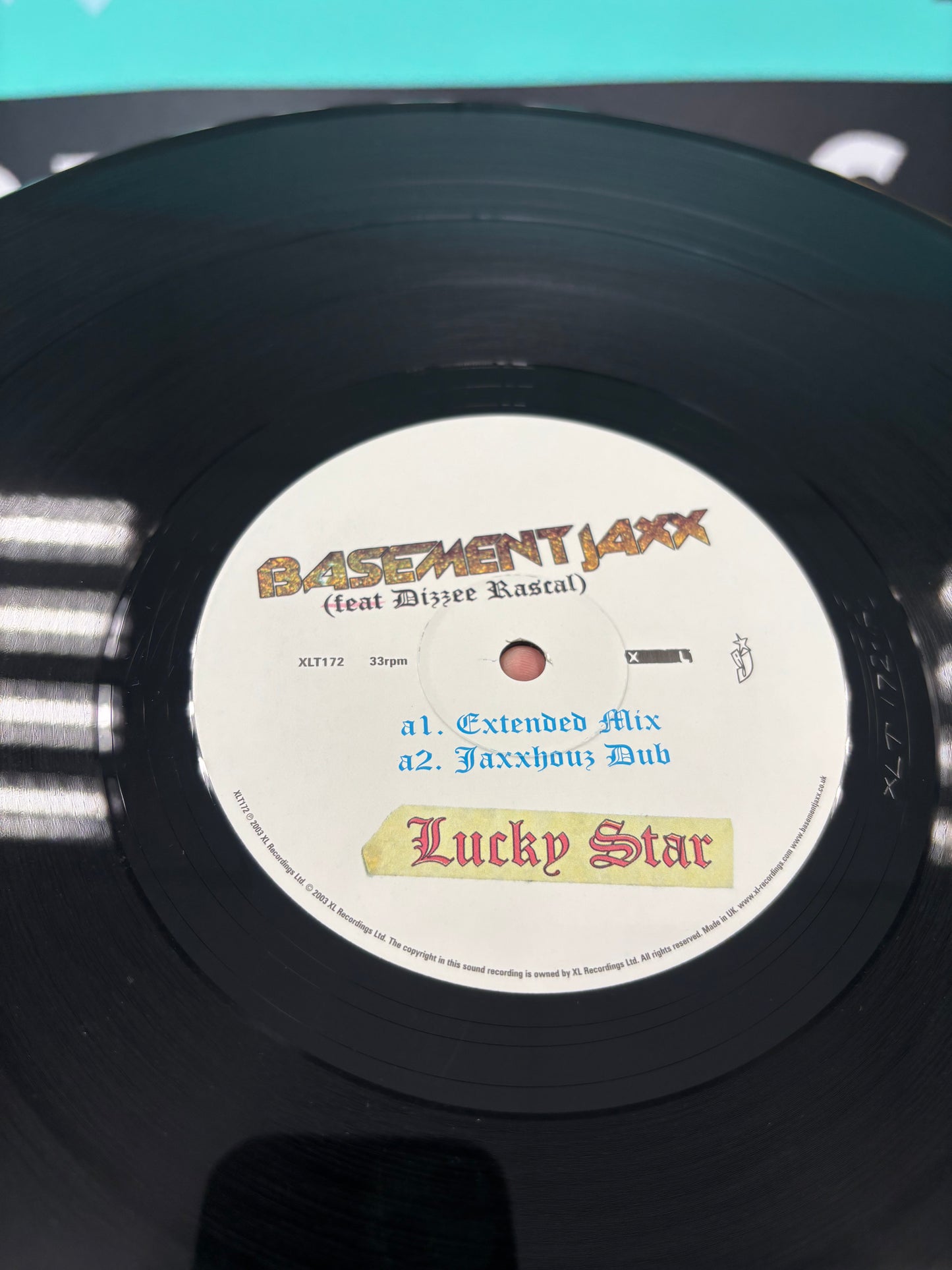 Basement Jaxx: Lucky Star, 12inch, 1st pressing, XL Recordings, UK 2003