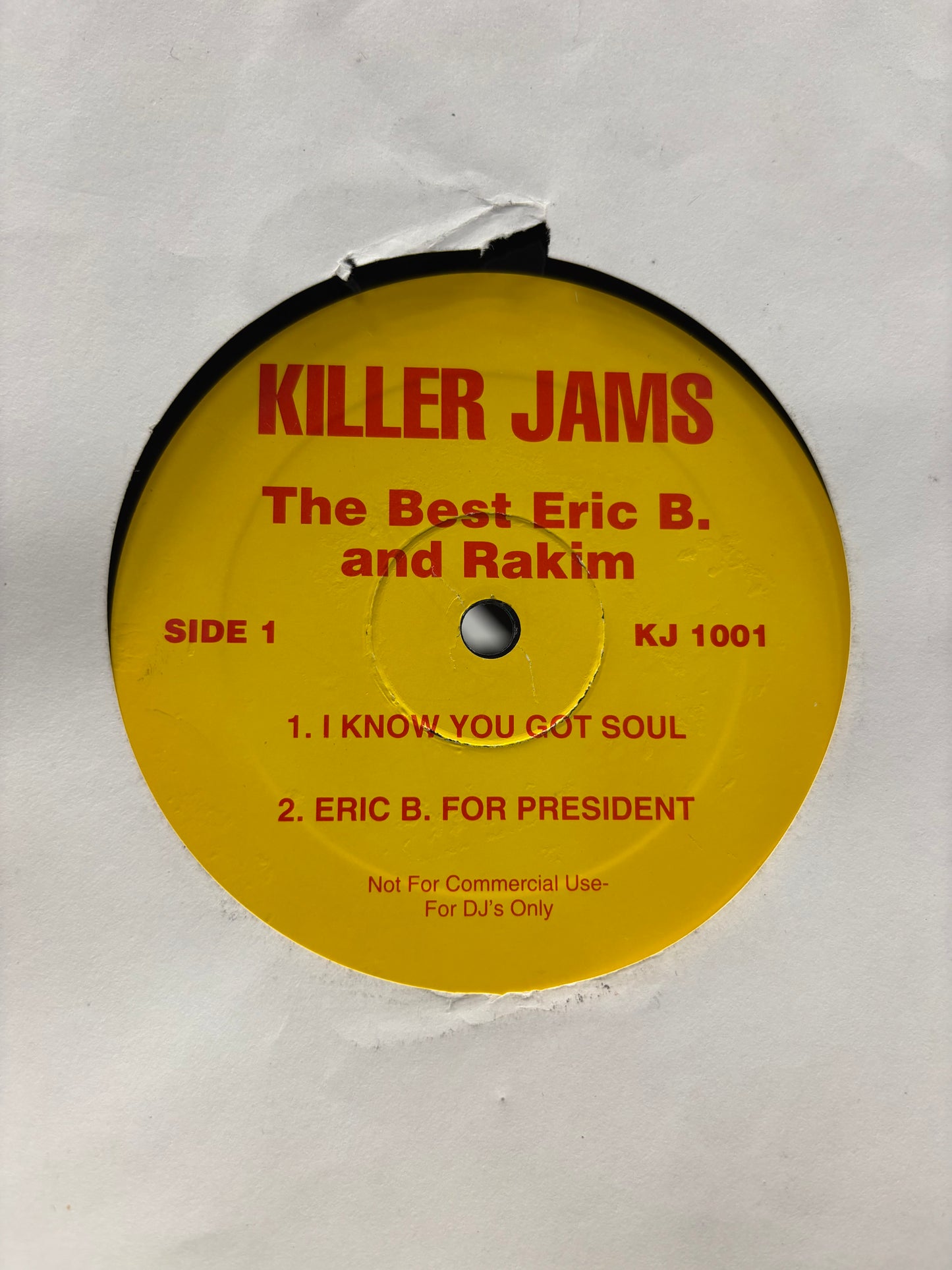 Eric B. & Rakim: Killer Jams The Best Eric B. And Rakim, 12inch, Promo, Special Version For DJ’s only, Unofficial release, Not On Label, US 1996