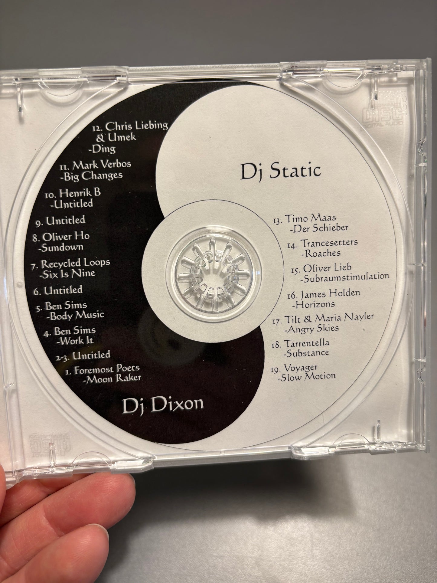 DJ Dixon & DJ Static: Refresh, CDr, Only pressing, white label, promo, Finland 1999-2000?