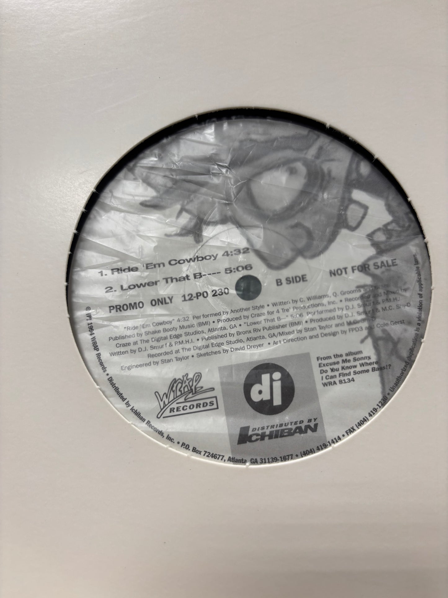 In Da House With Grumpy, 12inch, Only pressing, Promo, Wrap Records, US 1994