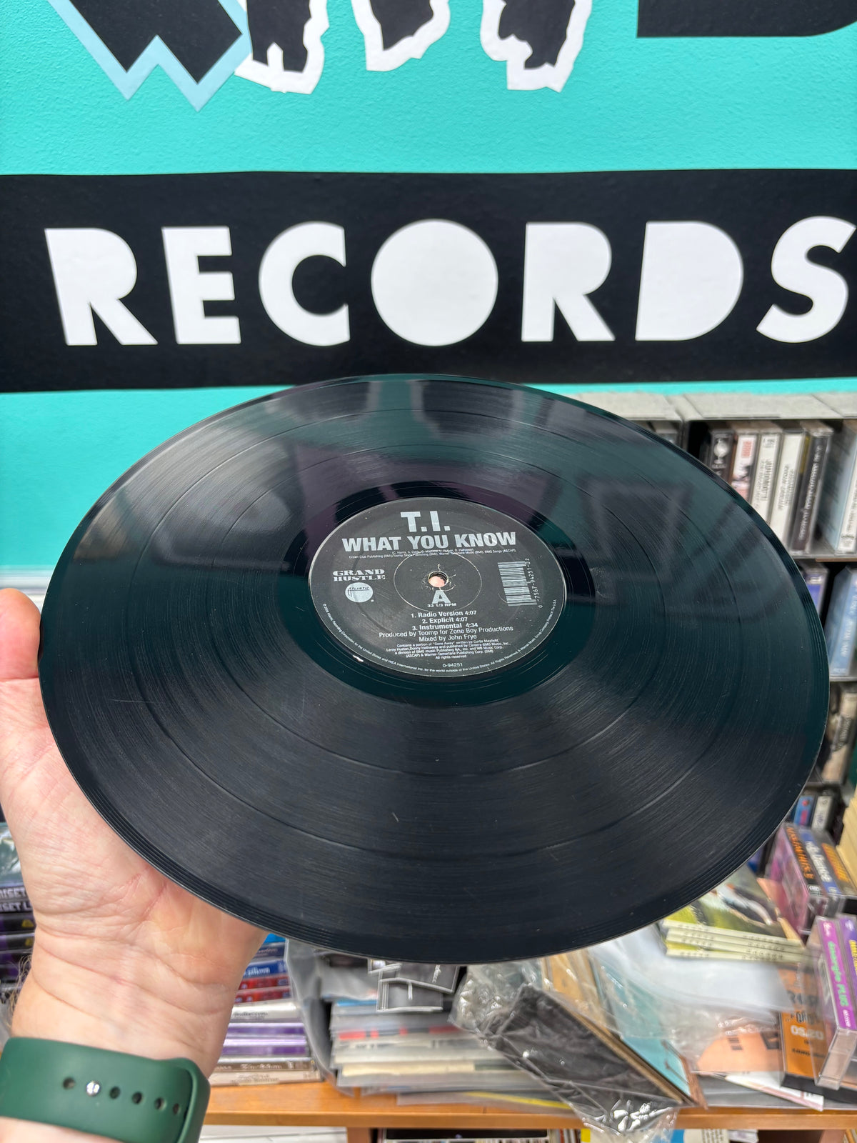 T.I. : What You Know/Ride Wit Me, 12inch, 1st pressing, Atlantic, Grand Hustle, US 2006