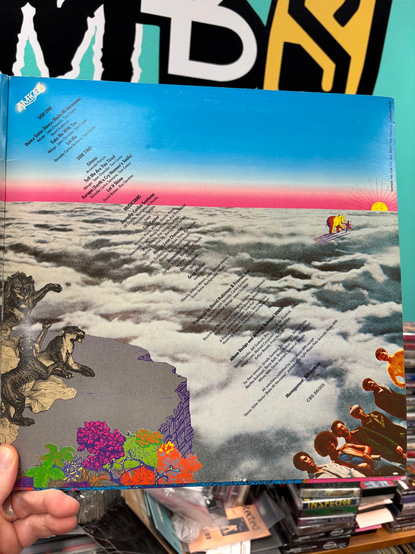 Santana: Amigos, LP, gatefold, CBS, Europe 1976