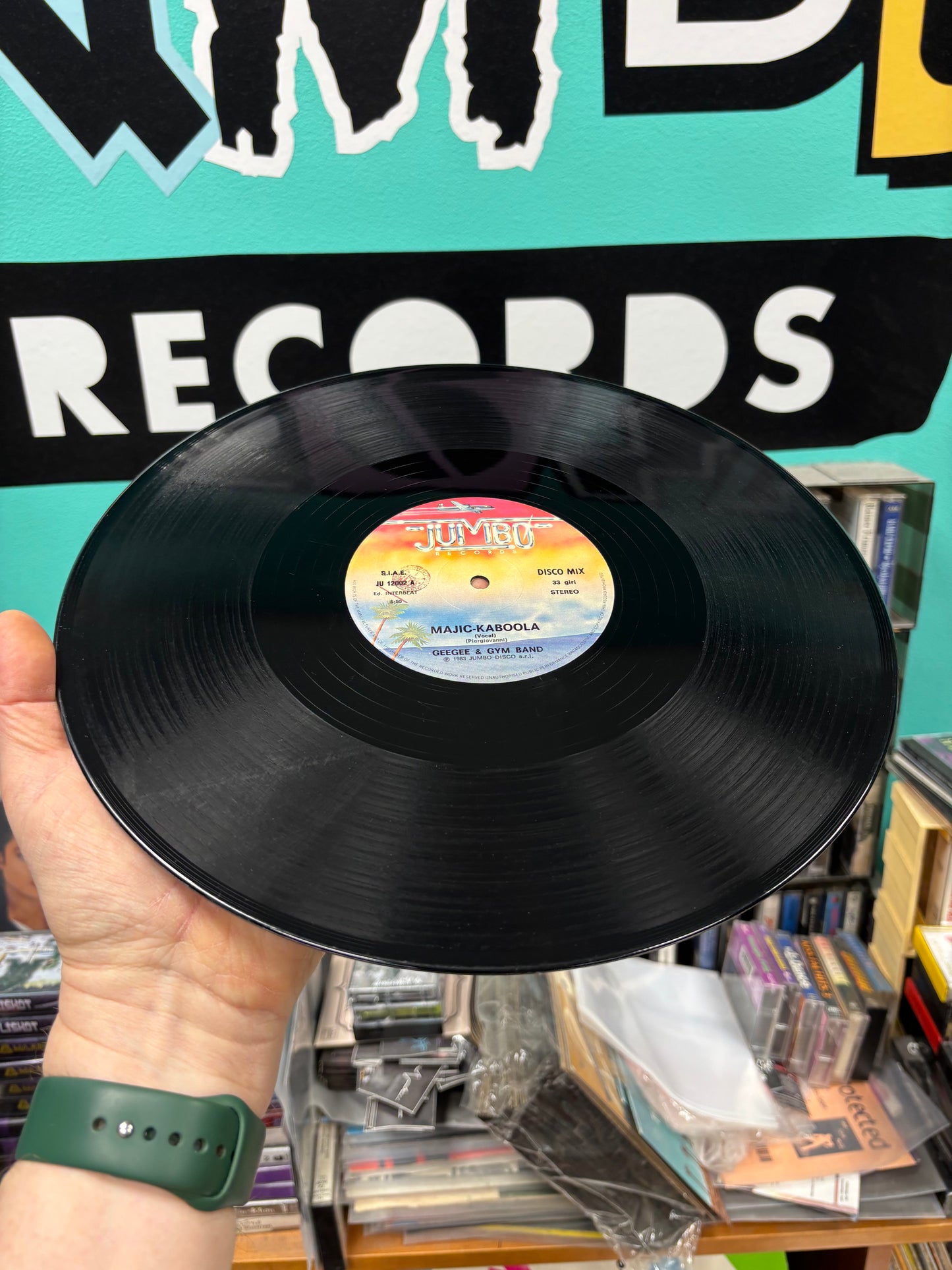 GeeGee & Gym Band: Majic-Kaboola, 12inch, Jumbo Records, Italy 1983