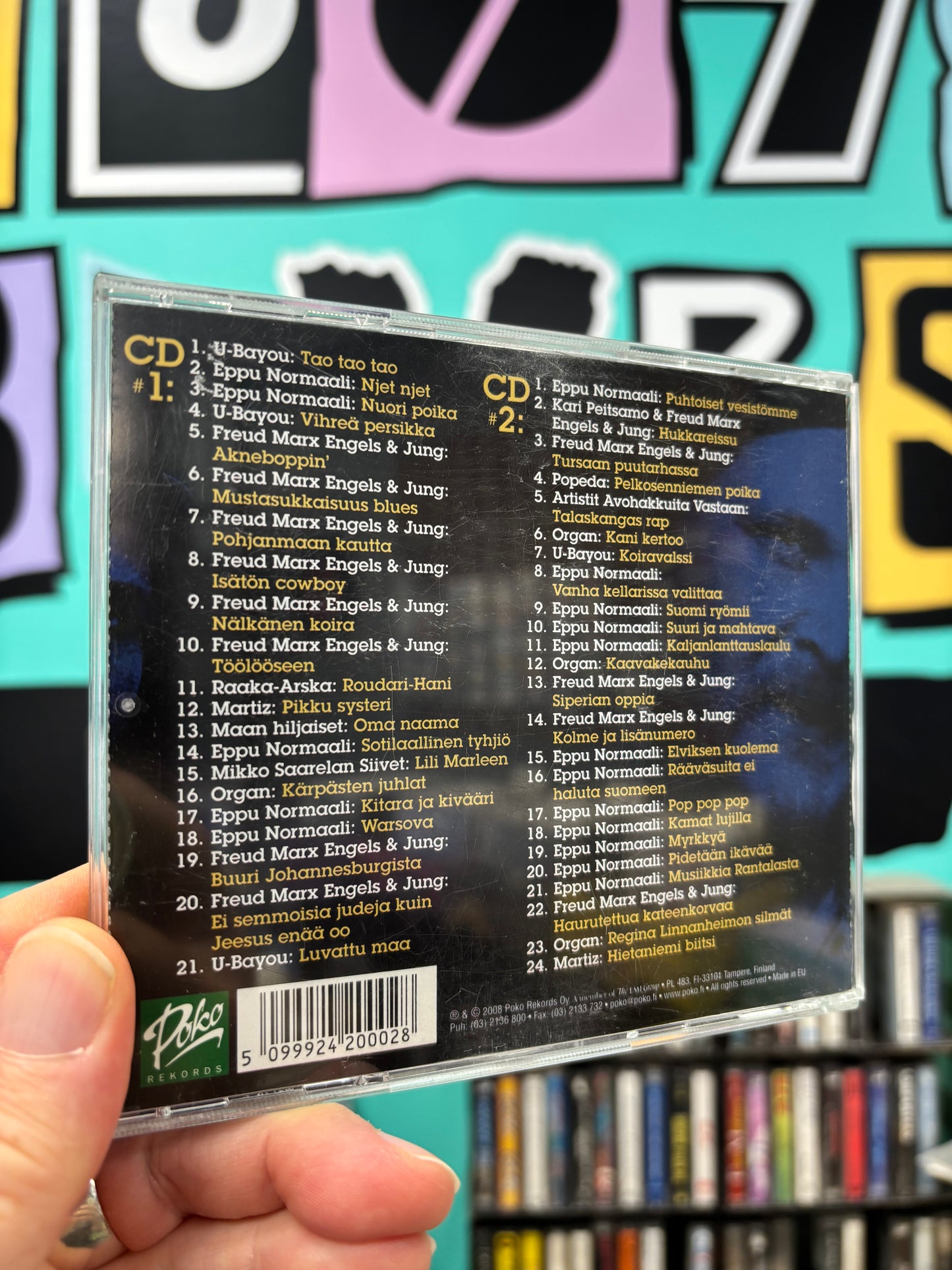 Mikko Saarela - Osaa Mieskin Sanoittaa - Mikko Saarelan Lyriikoita Eestä Äffään, 2CD, Compilation, Only pressing, Poko Rekords, Finland 2008