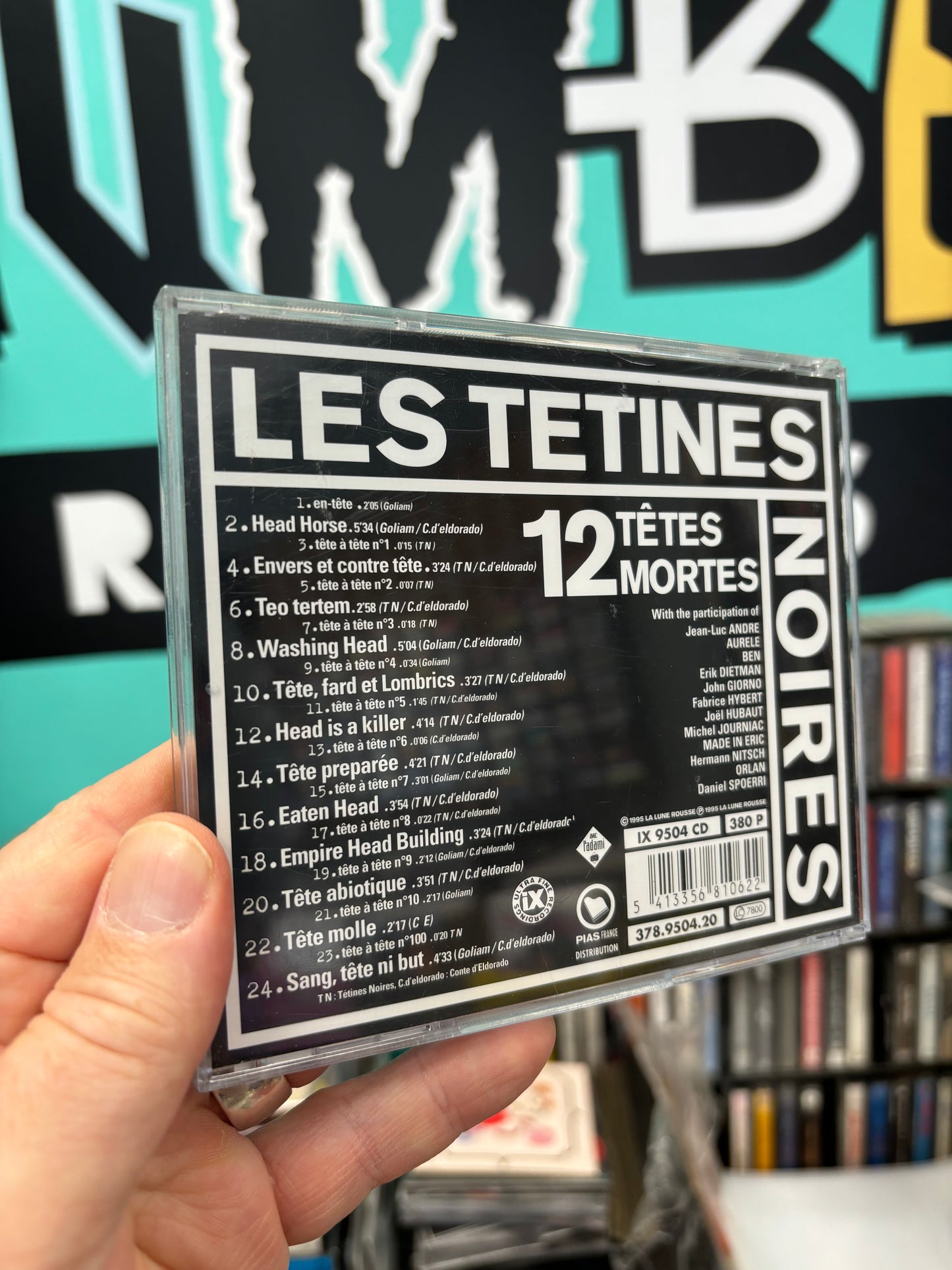 Les Tétines Noires, CD, Only pressing, iX Ultra Fine Recordings, France 1995