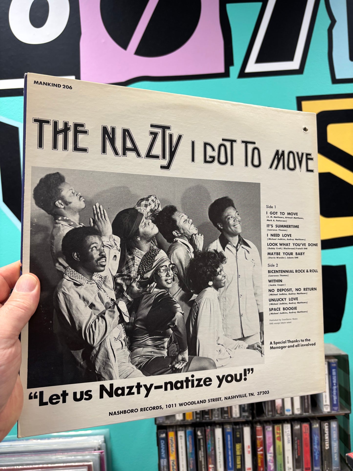 The Nazty: I Got To Move, LP, gatefold, 1st pressing, Mankind, US 1976