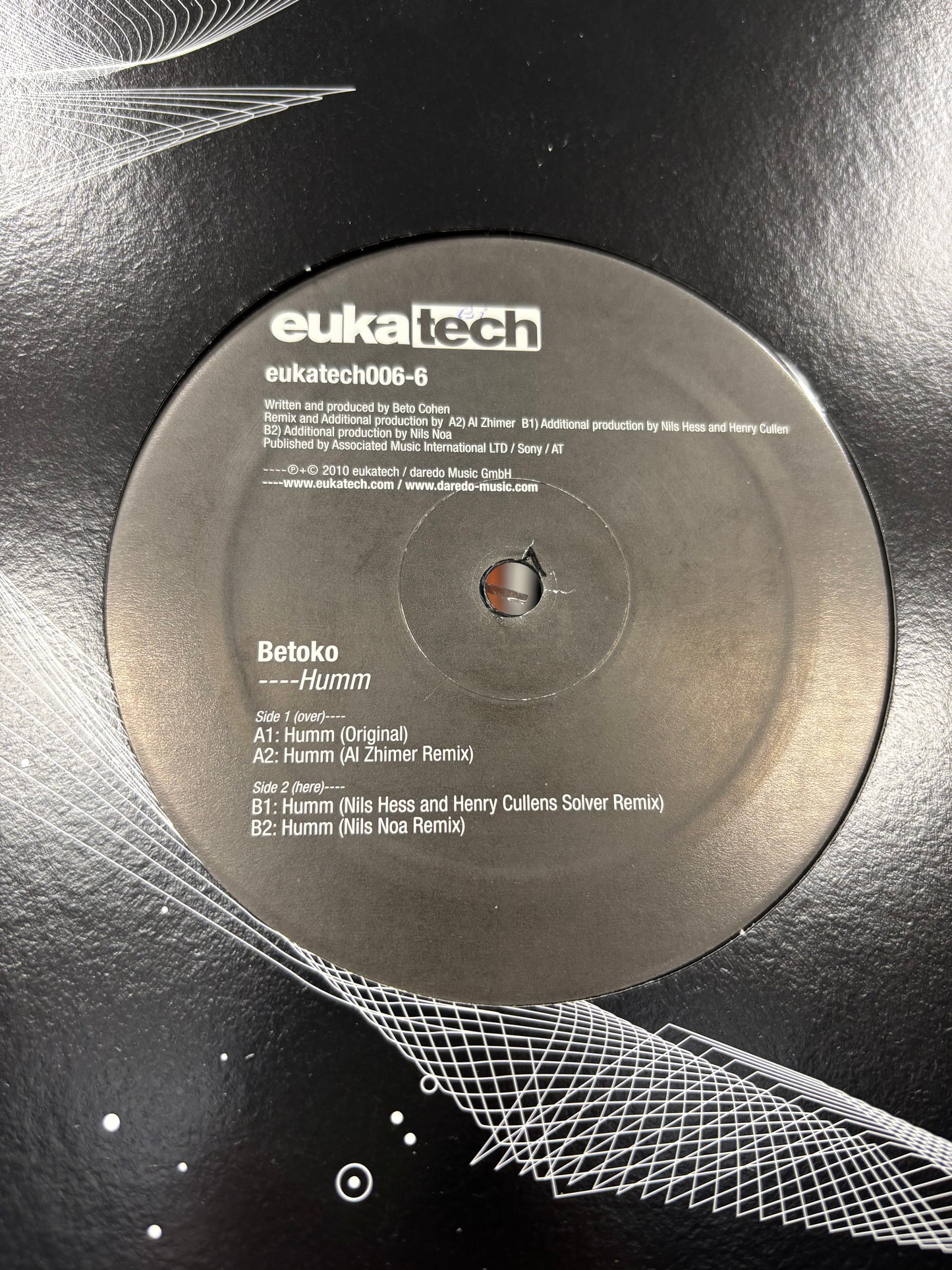 Betoko: Humm, 12inch, Only official pressing, Eukatech, Germany 2010