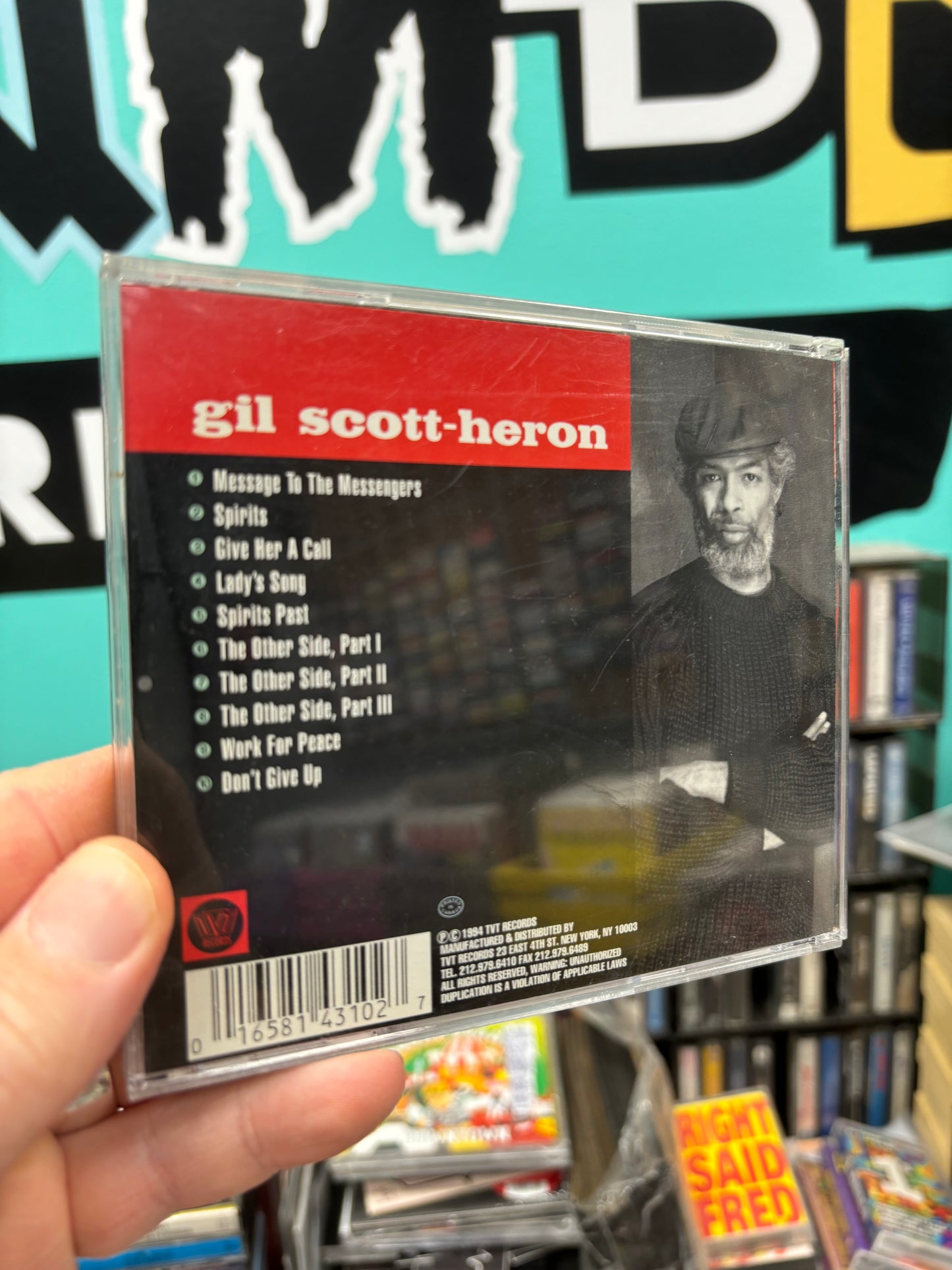 Gil Scott-Heron: Spirits, CD, 1st pressing, TVT Records, US 1994