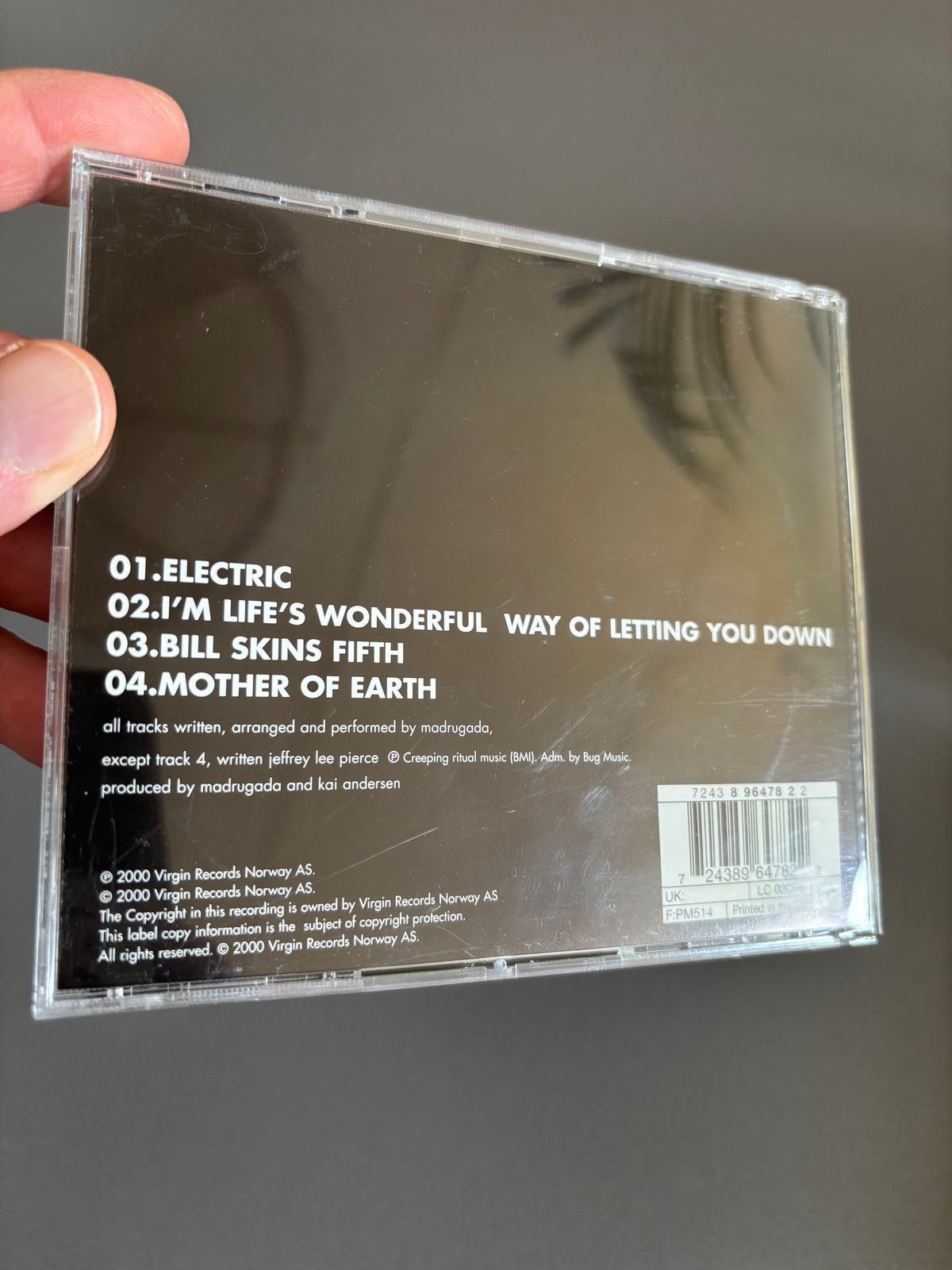 Madrugada: Electric, CD Maxi-Single, Only official pressing, Virgin, Europe 2000