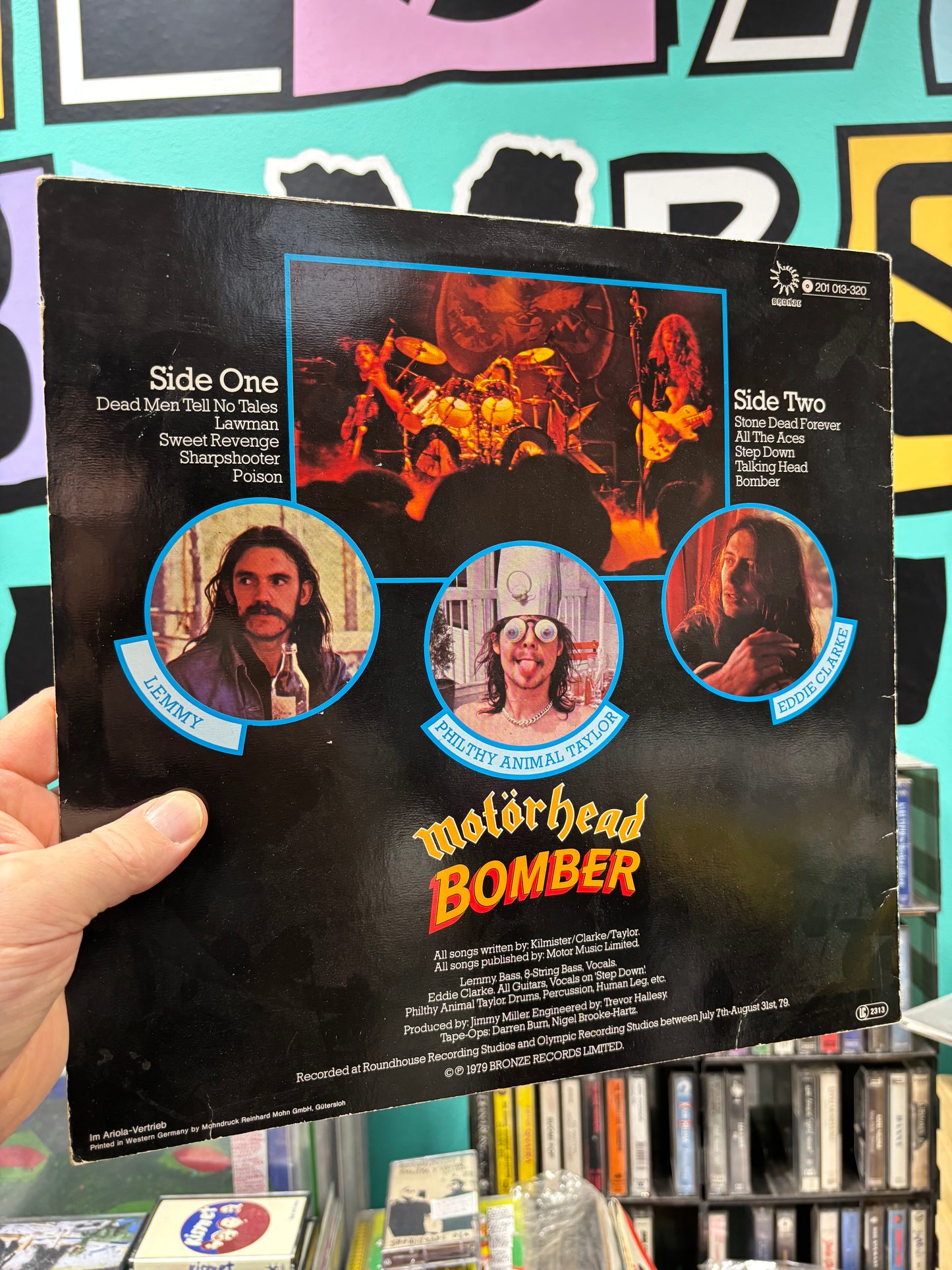 Motörhead: Bomber, LP, 1st pressing Germany, Bronze, Germany 1979