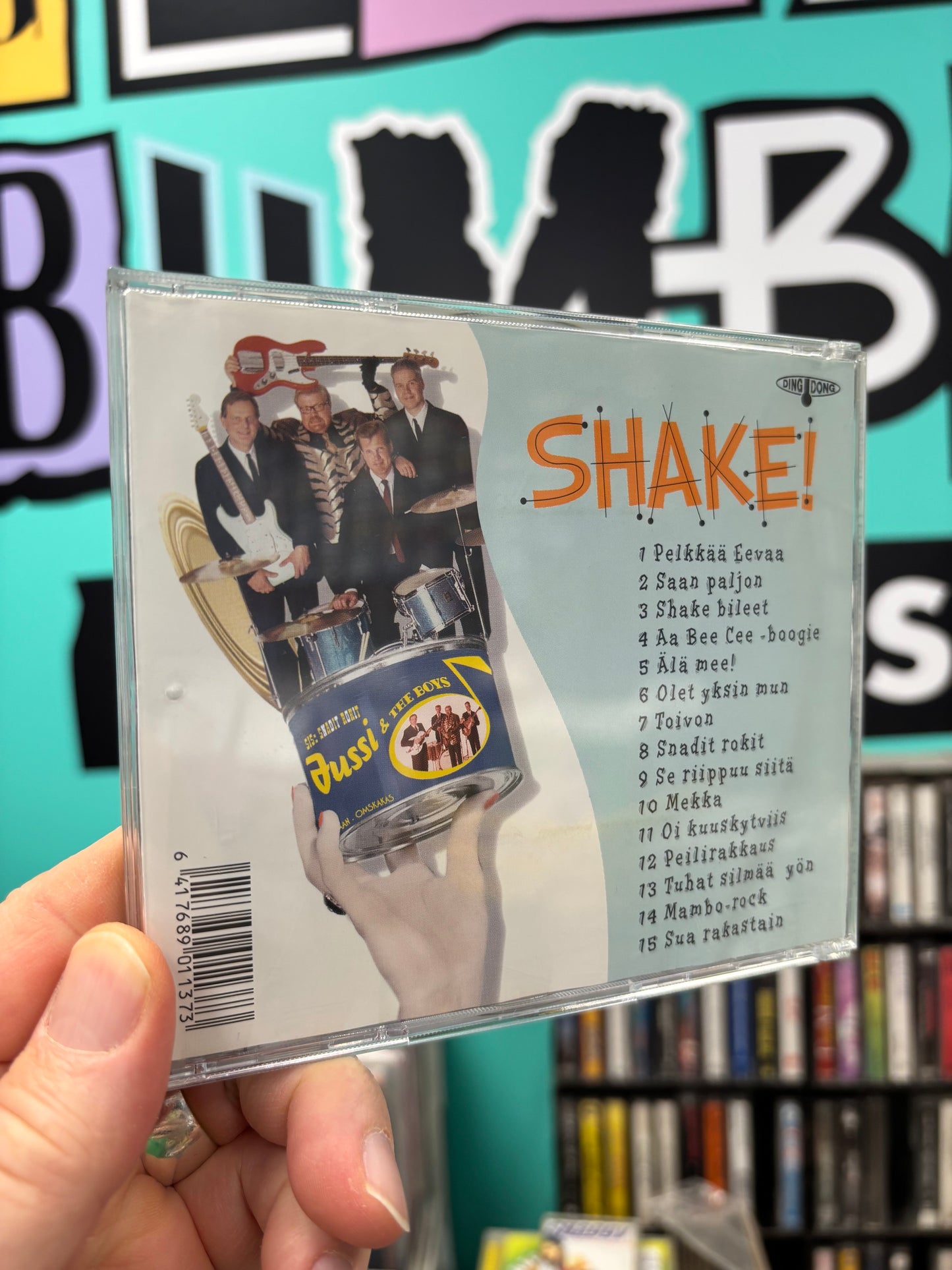 Jussi & The Boys: Shake!, CD, Only pressing, Ding Dong, Finland 2002