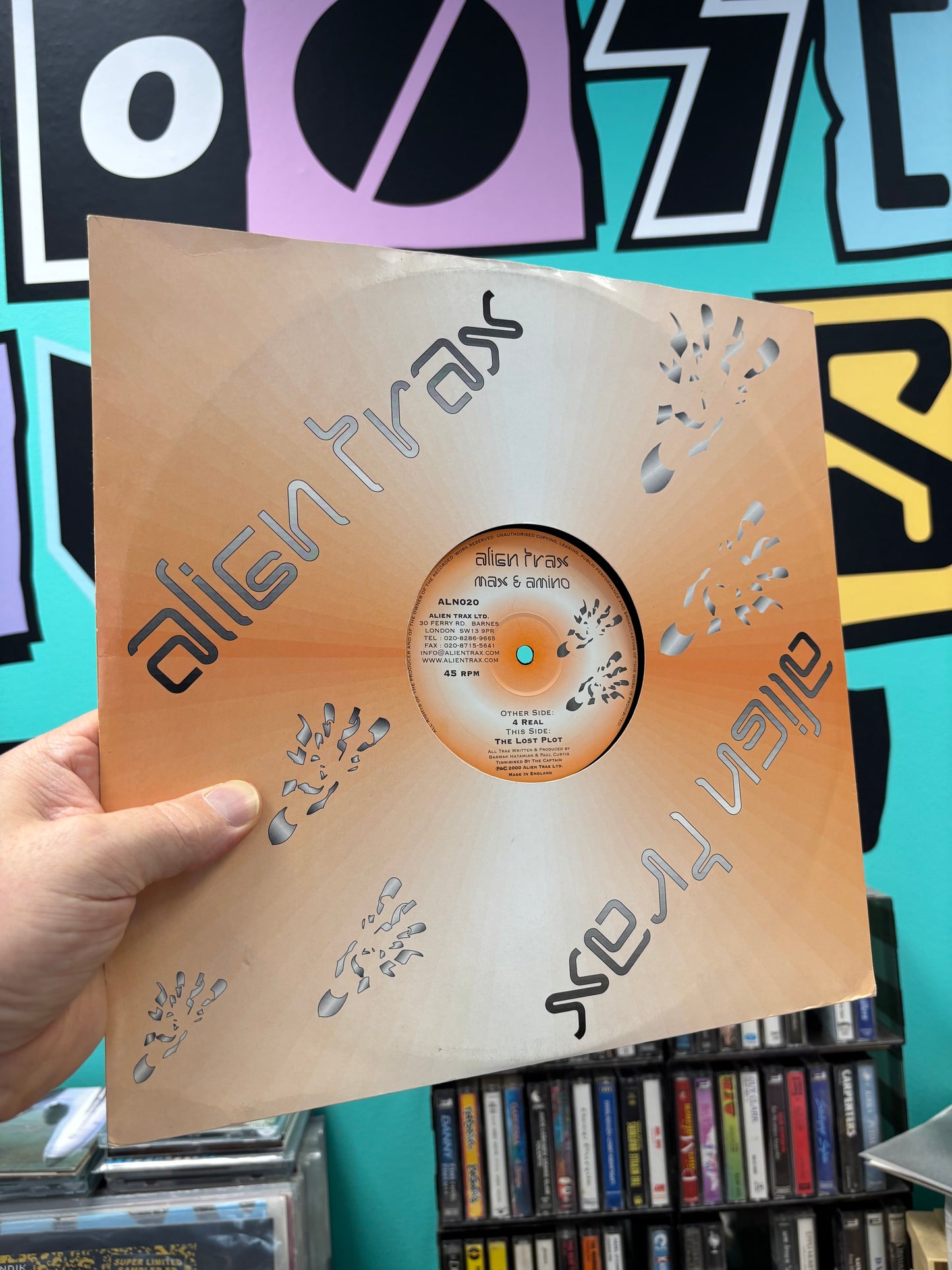 Max & Amino: 4 Real/The Lost Plot, 12inch, Only pressing, Alien Trax, UK 2000