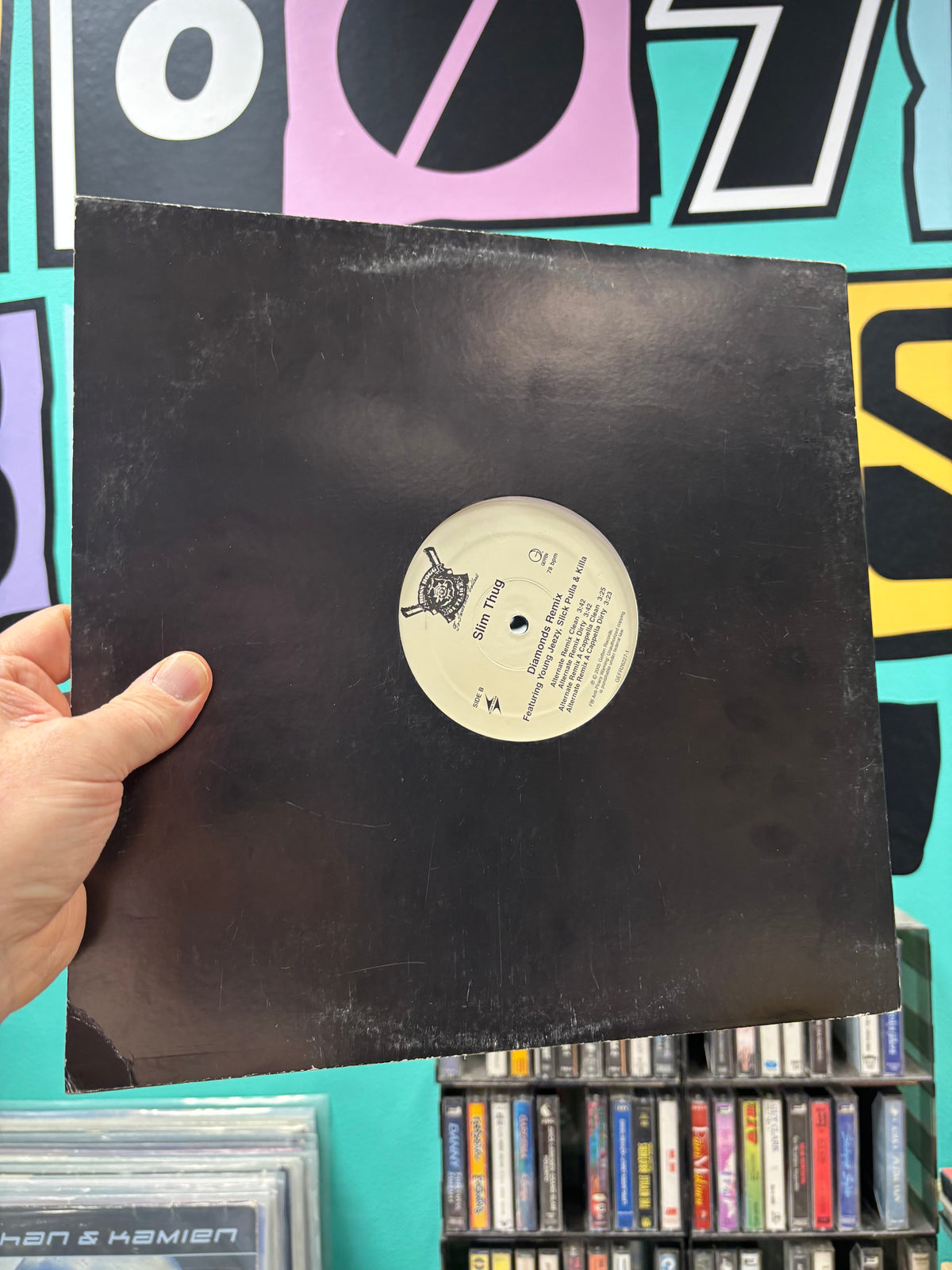 Slim Thug: Diamonds (Remix), 12inch, 1st pressing, Geffen Records, Boss Hogg Outlawz, US 2005
