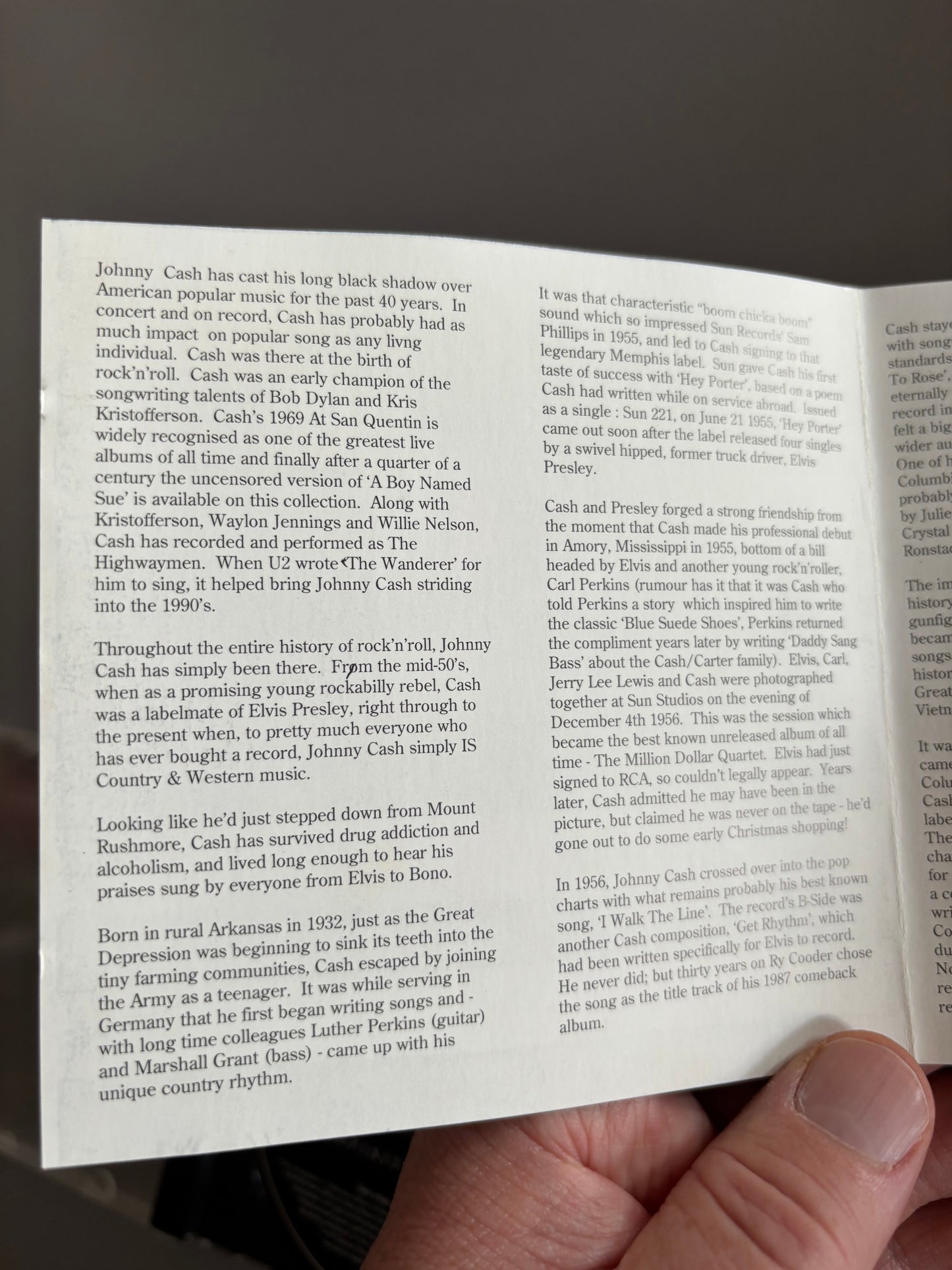 Johnny Cash: The Man In Black - The Definitive Collection, CD, Columbia, UK 1994