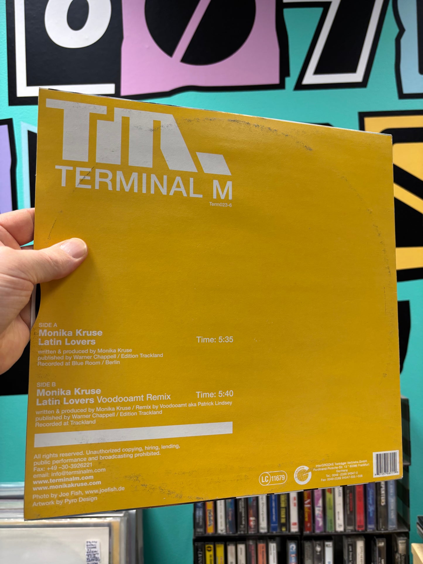 Monika Kruse: Latin Lovers, 12inch, 1st pressing, Terminal M, Germany 2003