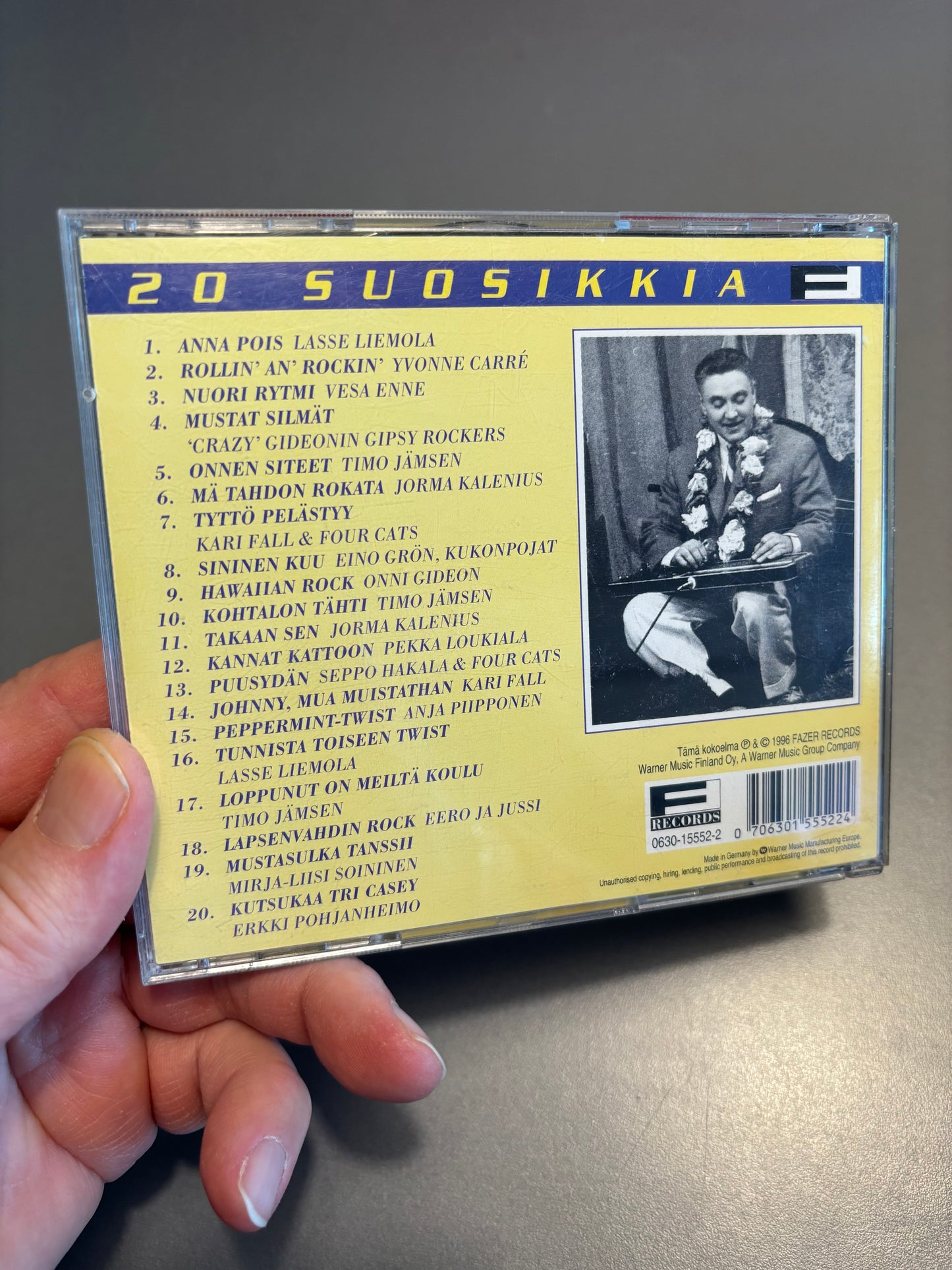 Kun Rock ’N’ Roll Tuli Suomeen 1 - Anna Pois, CD, Only pressing, Fazer Records, Finland 1996