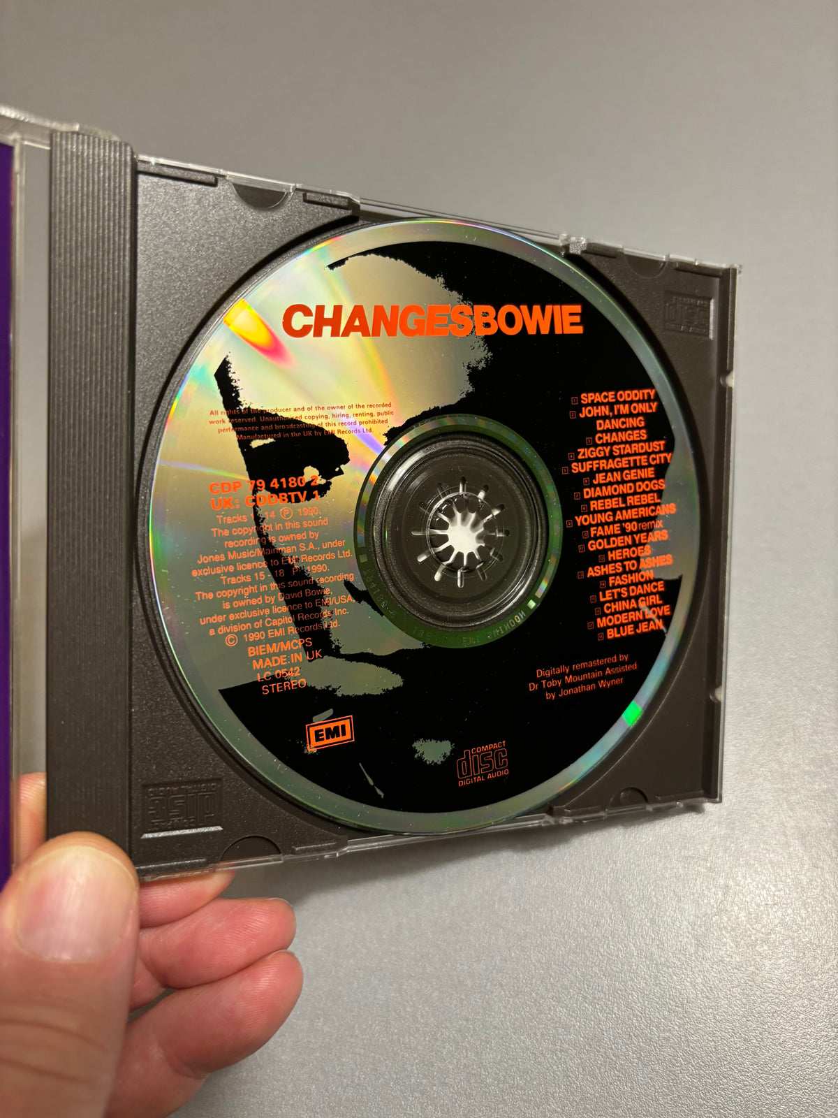 David Bowie: Changesbowie, CD, compilation, reissue, remastered, EMI, UK & Europe year?