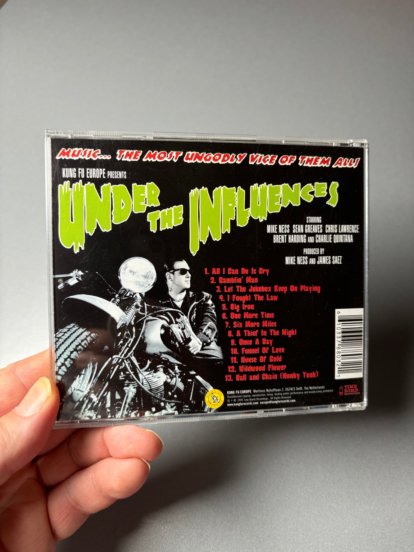 Mike Ness: Under The Influence, CD, reissue, Kung Fu Records, Time Bomb Recordings, Europe 1999