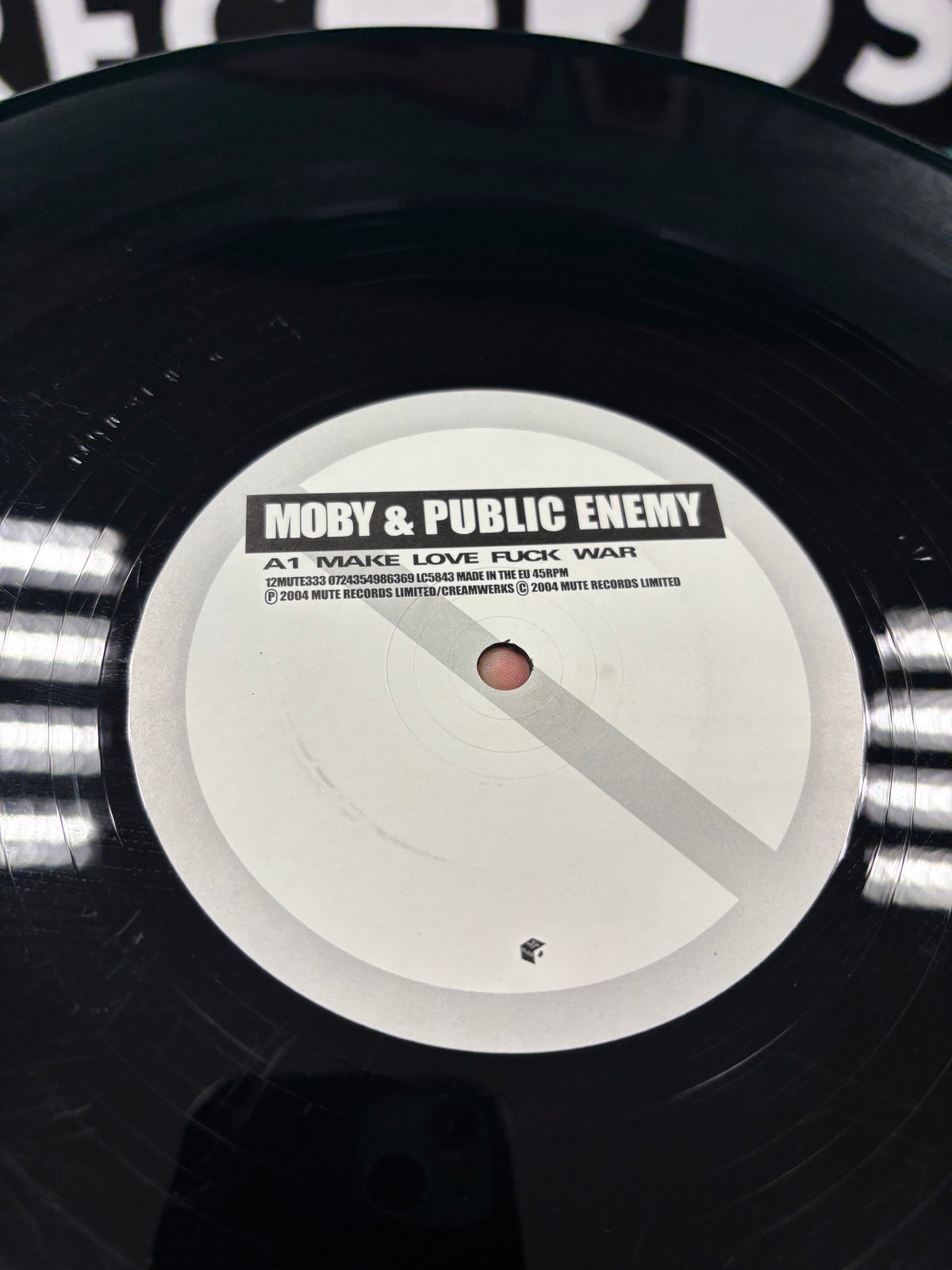 Moby & Public Enemy: Make Love Fuck War, 12inch, Only official vinyl pressing, Mute, UK 2004
